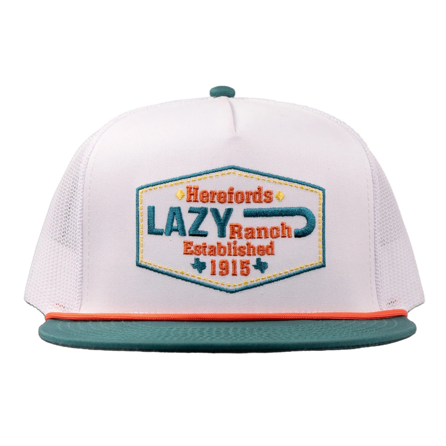 LAZY J CAPS WHITE & GREEN ENCHANTED