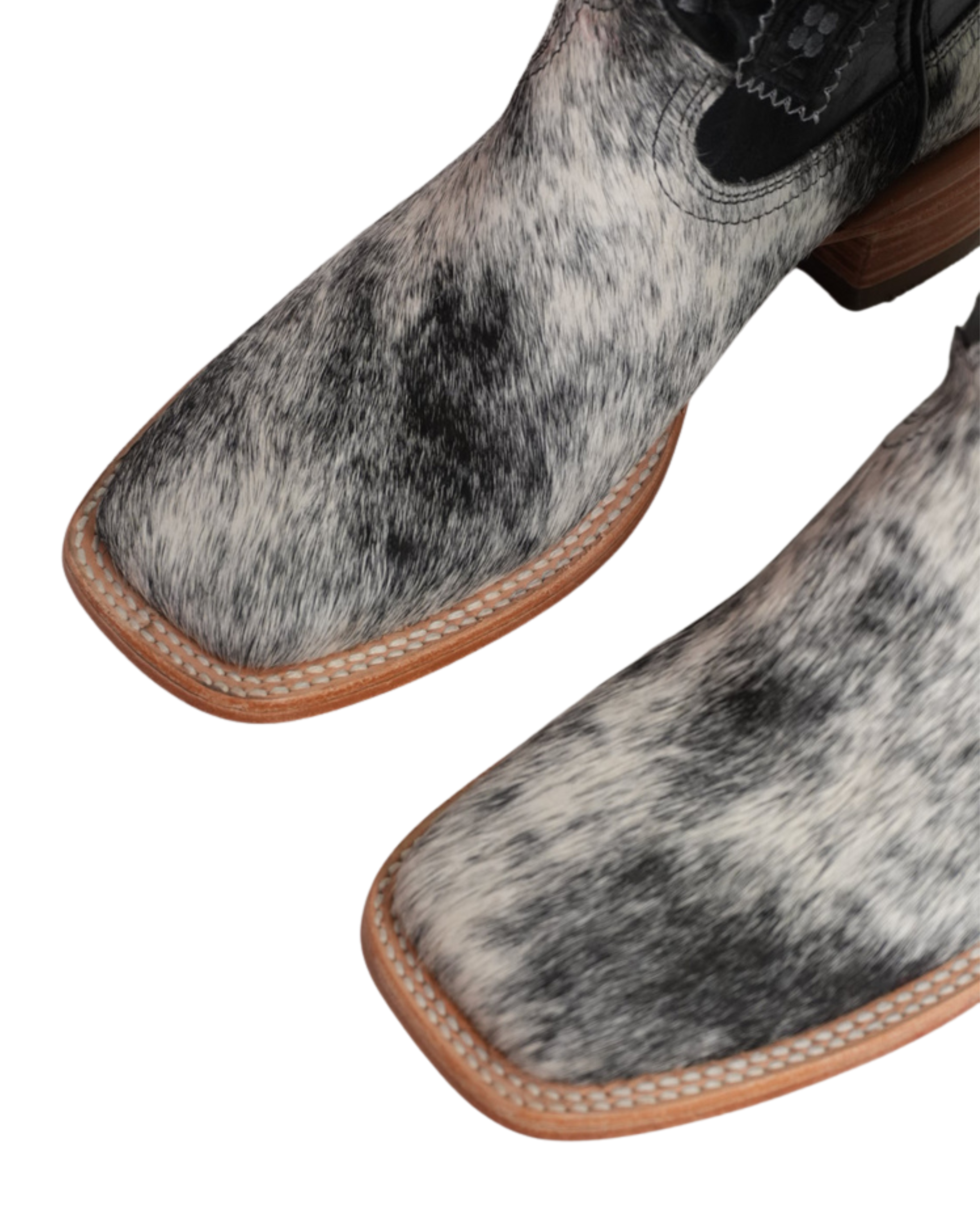 LA HERRADURA MENS COWHIDE DANIEL PELO PINTO NEGRO BARZA AC NAT NEW BOOT