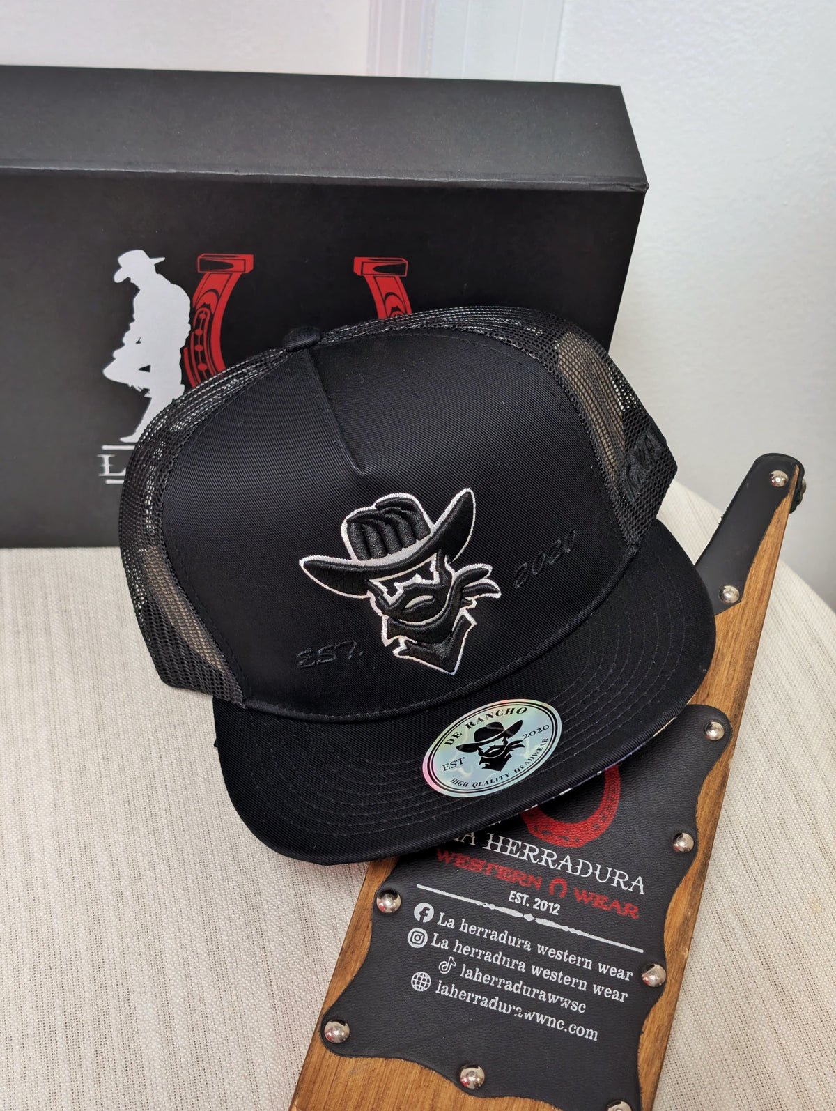 DE RANCHO HATS SNAPBACK BLACK ,8