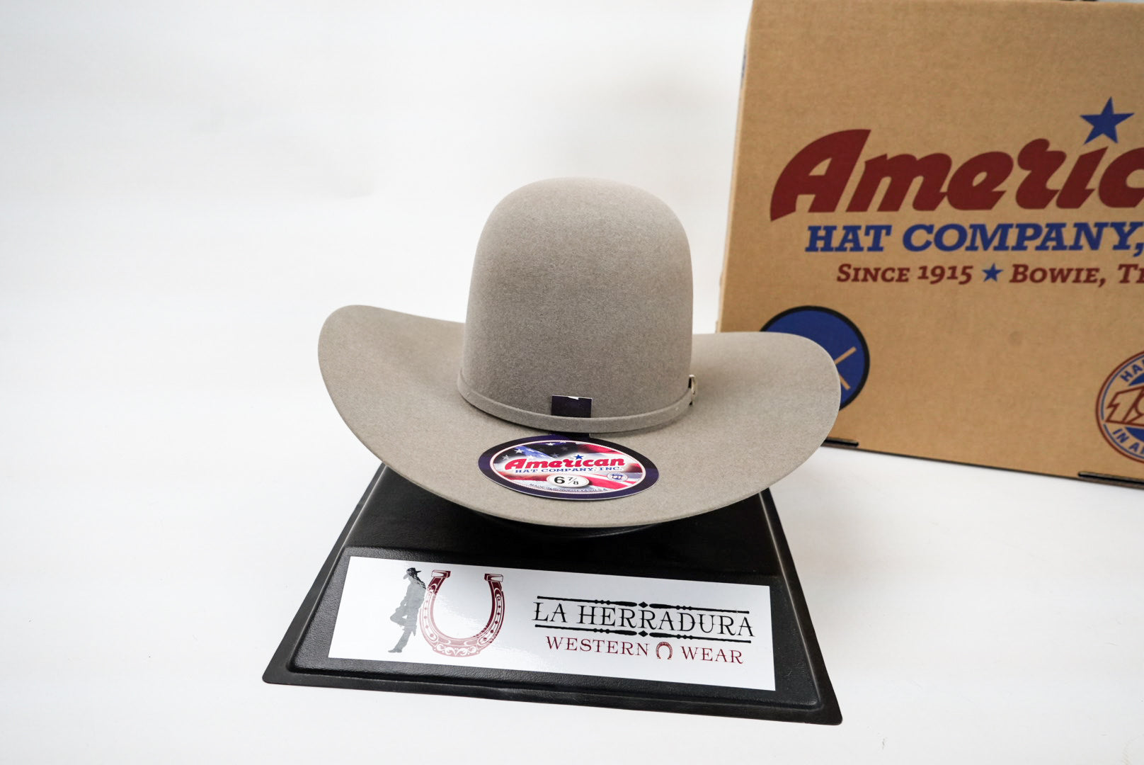 AMERICAN FELT HAT 40X OPEN CROWN NATURAL