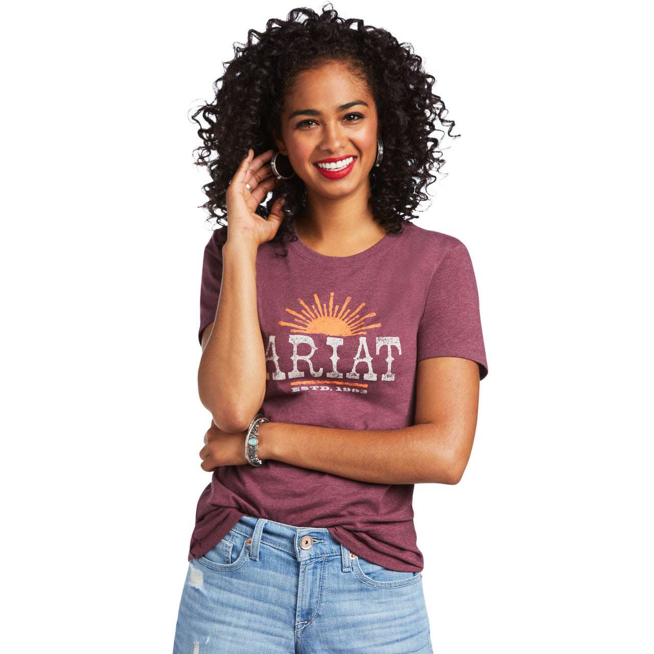 WOMEN ARIAT AMARILLO SS TSHIRT -10039977 Laherradurawwnc.com