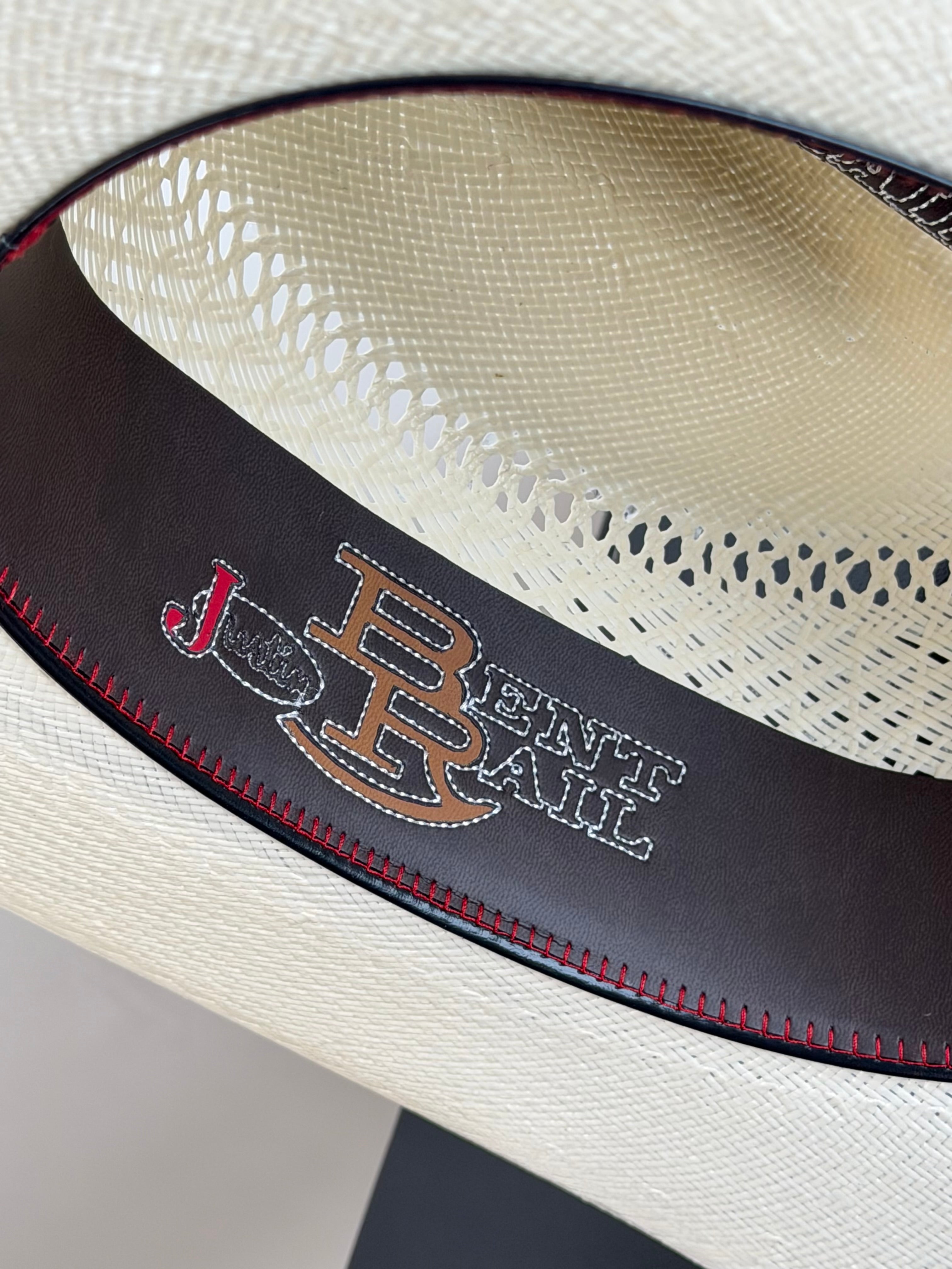 JUSTIN BARDIN IVORY STRAW HAT JUS10635