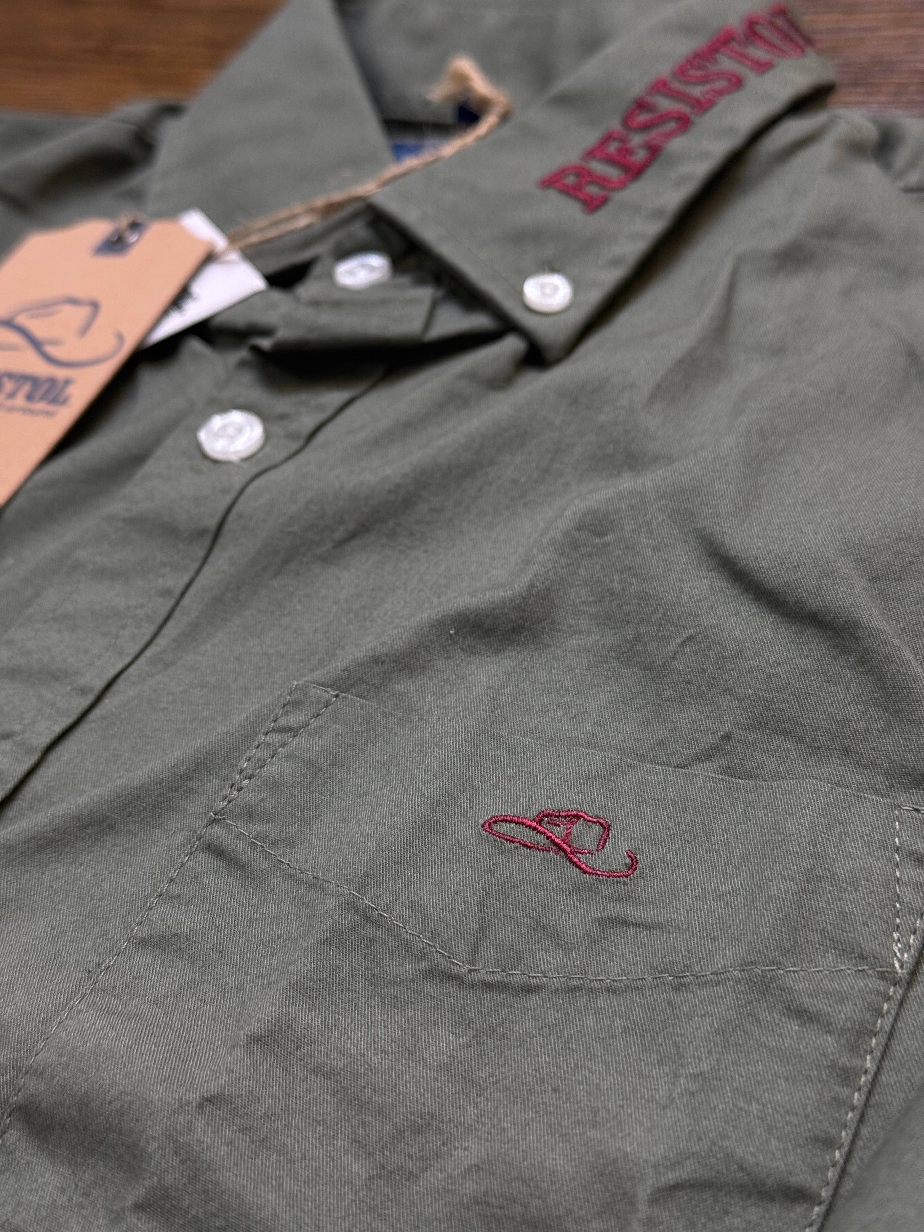 RESISTOL SHIPS KIDS LONGER SLEEVES CHILD GREEN BM15D3