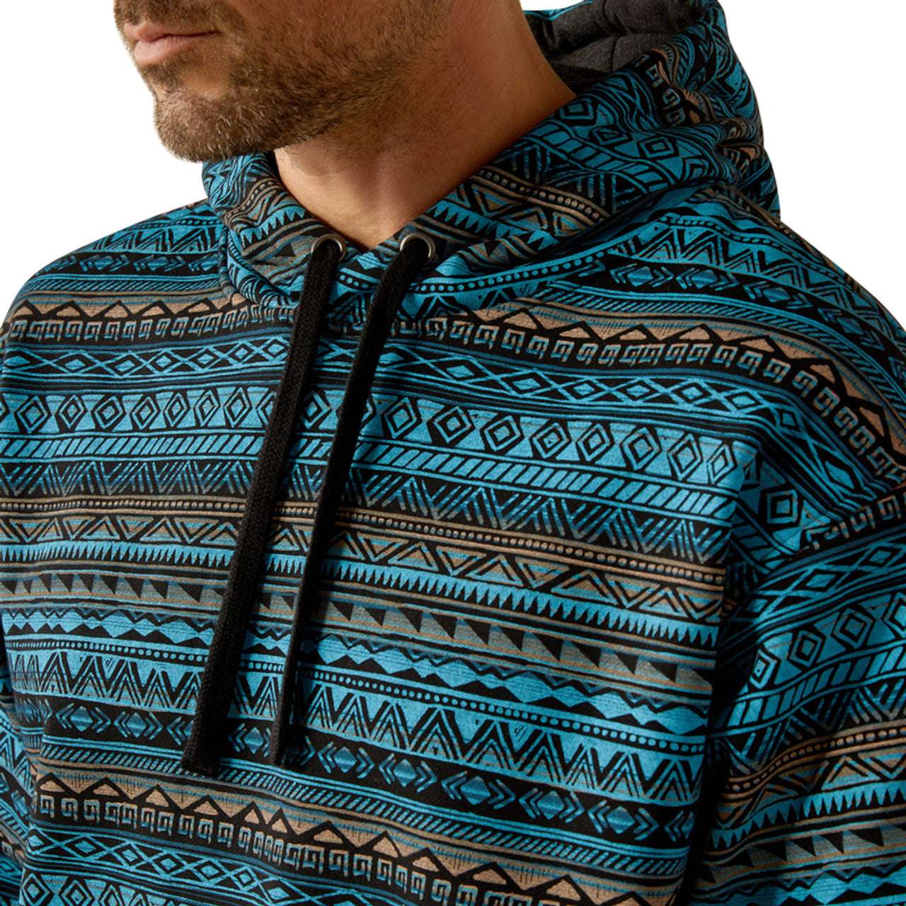 ARIAT HOODIE COLOR BLACK HOOD TURQUOISE 10052450 Laherradurawwnc.com