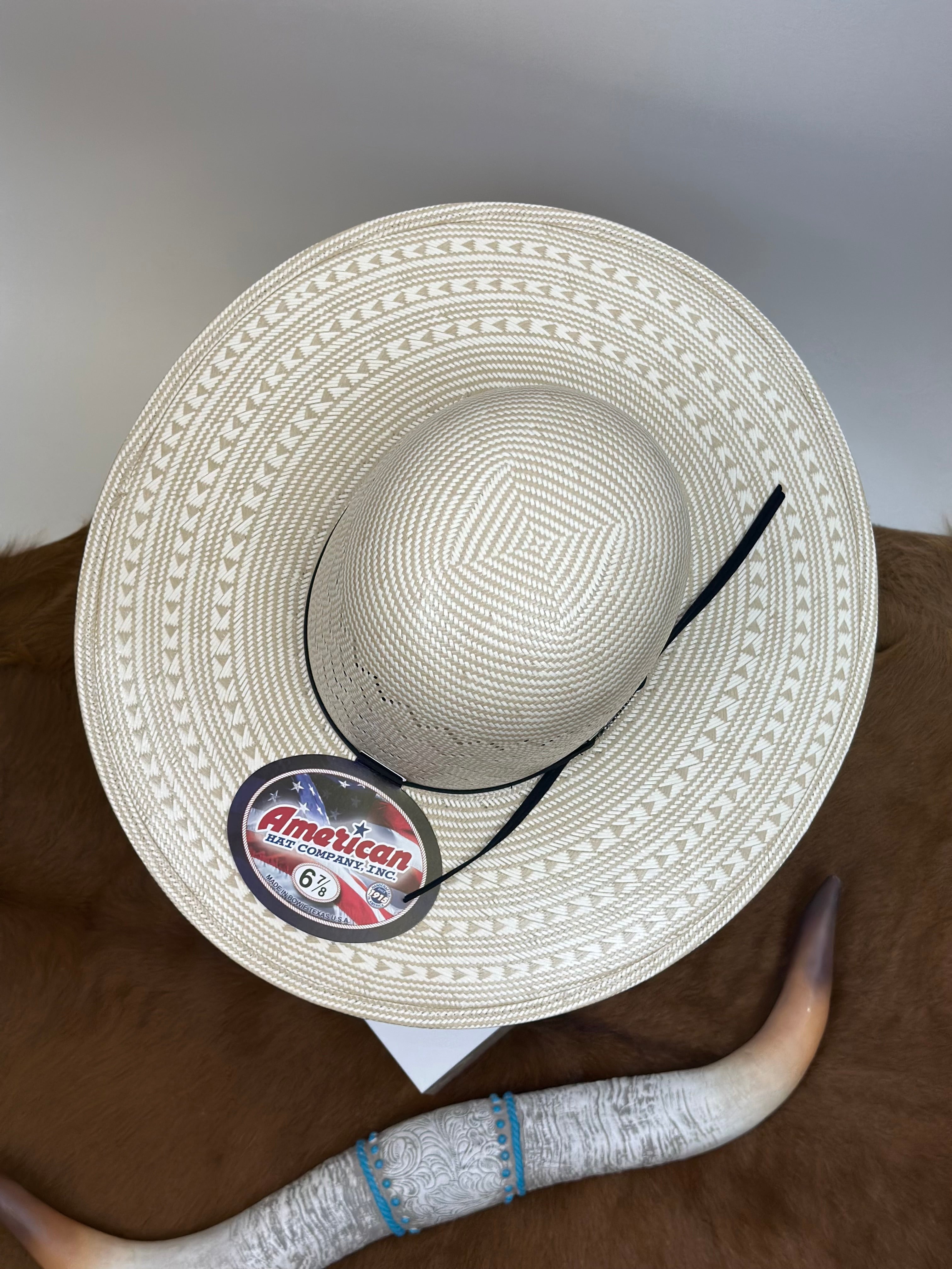 6200 AMERICAN HAT OPEN CROWN STRAW HAT STYLE
