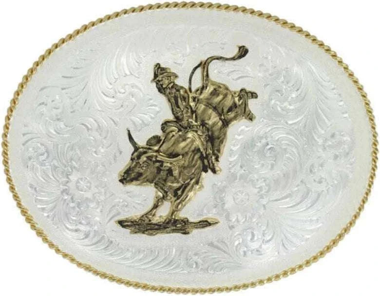 MONTANA SILVERSMITH OVAL BULLRIDER BUCKLE Laherradurawwnc.com