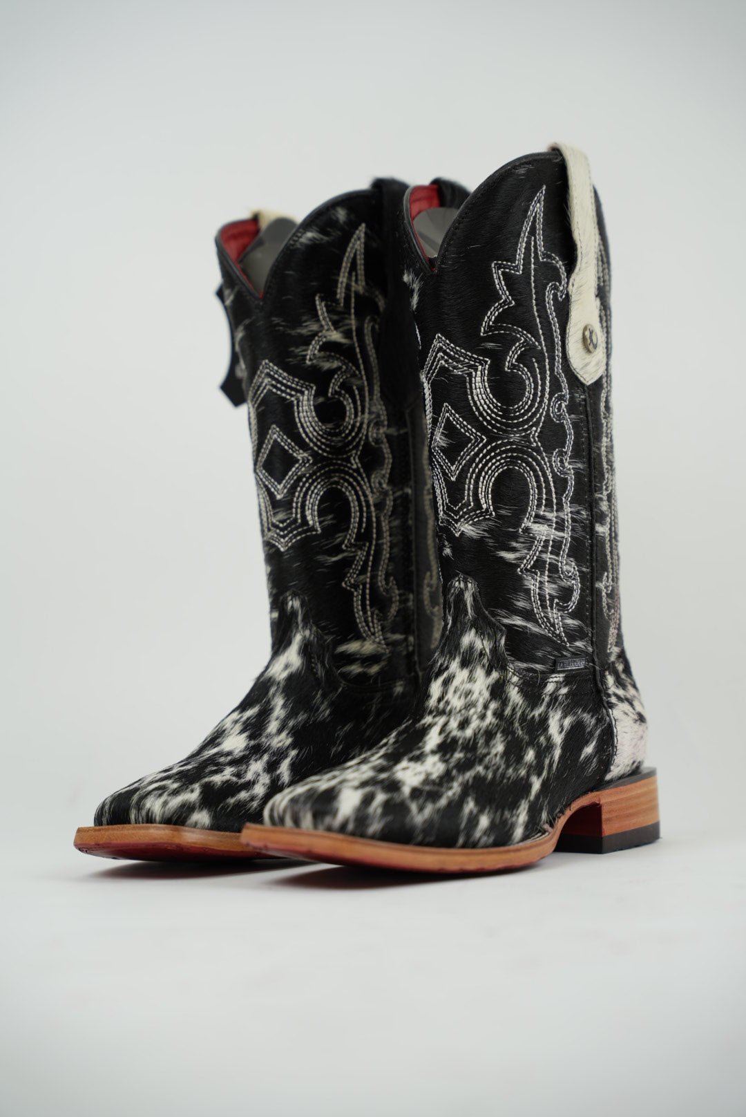 LA HERRADURA WOMEN KATHERINE HD COWHIDE BLANCO NEGRO R/B SQ TOE