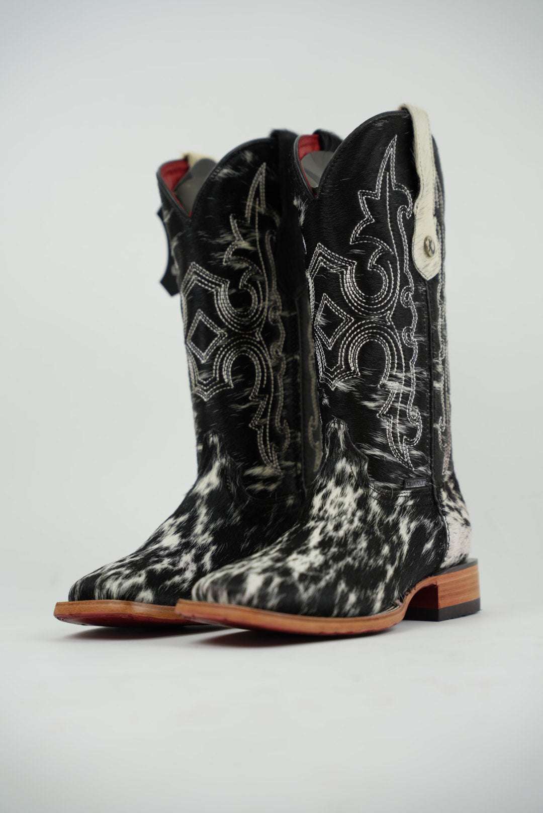 LA HERRADURA WOMEN KATHERINE HD COWHIDE BLANCO NEGRO R/B SQ TOE Laherradurawwnc.com