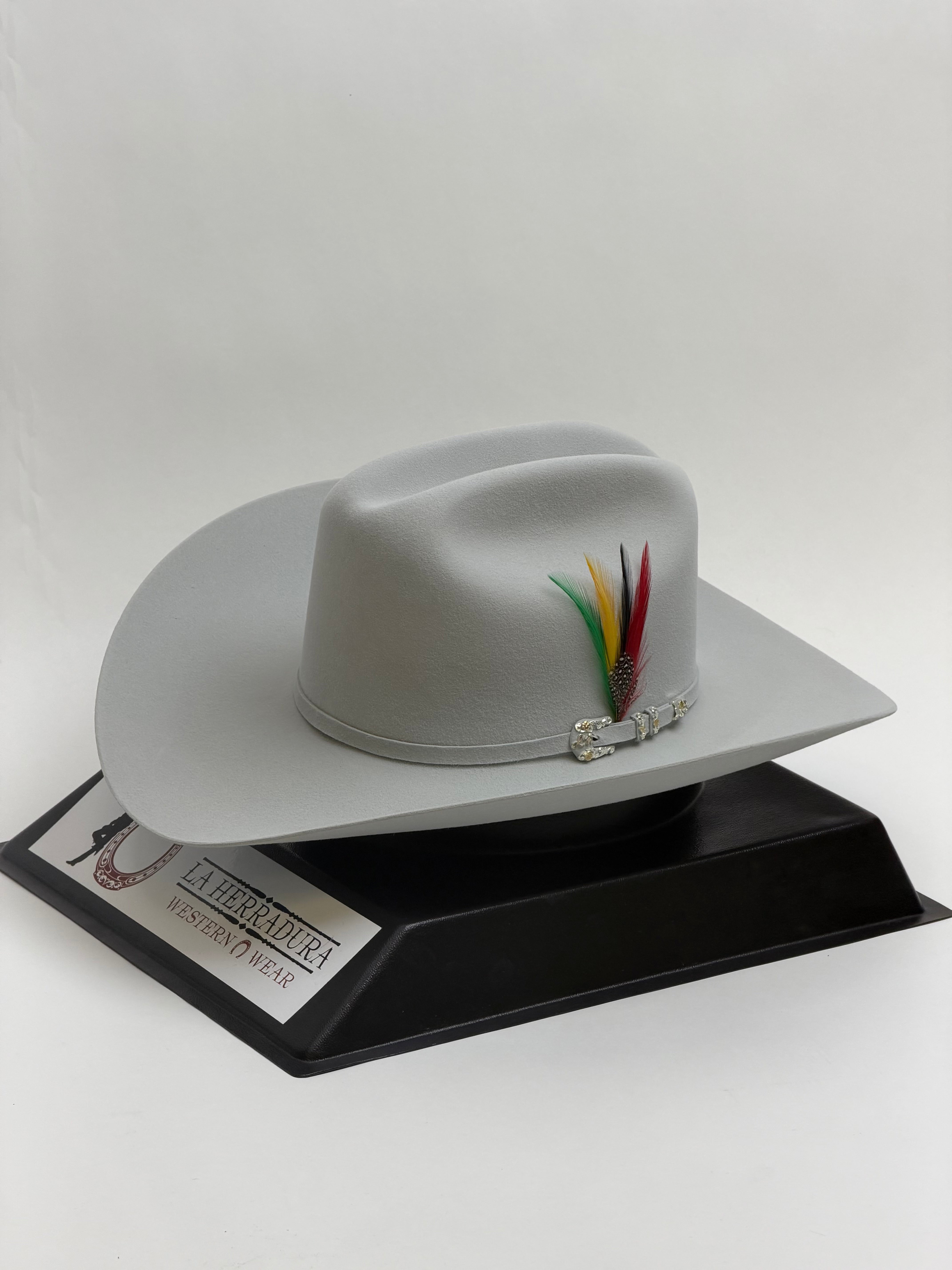 LARRY MAHAN´S 10X JERARCA COWBOY SOMBRERO PLATINO