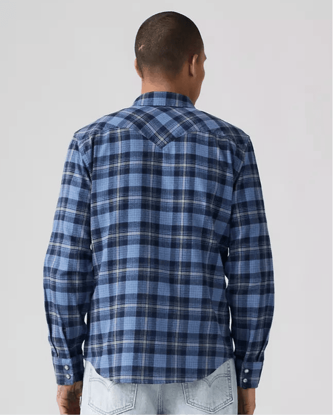 LEVI'S MENS BLUE SHIRT LONG SLEEVE - 857450241 Laherradurawwnc.com