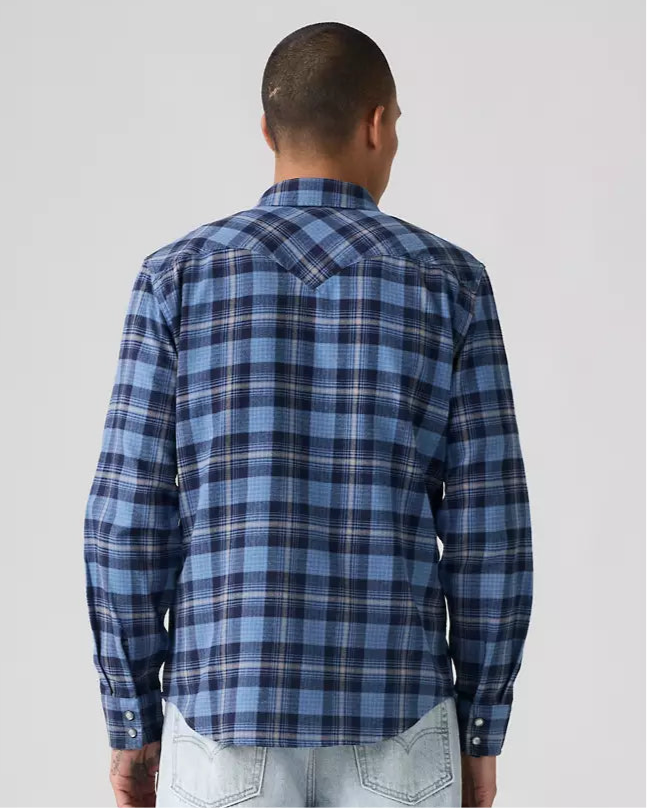 LEVI'S MENS BLUE SHIRT LONG SLEEVE 857450241