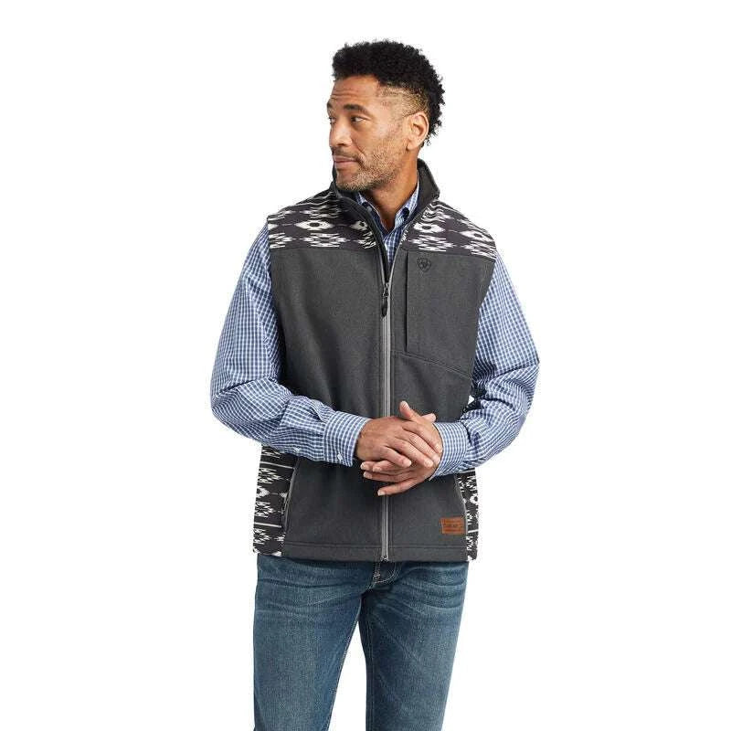 Ariat Logo 2.0 Chimayo Softshell Vest Charcoal 10042188 Laherradurawwnc.com