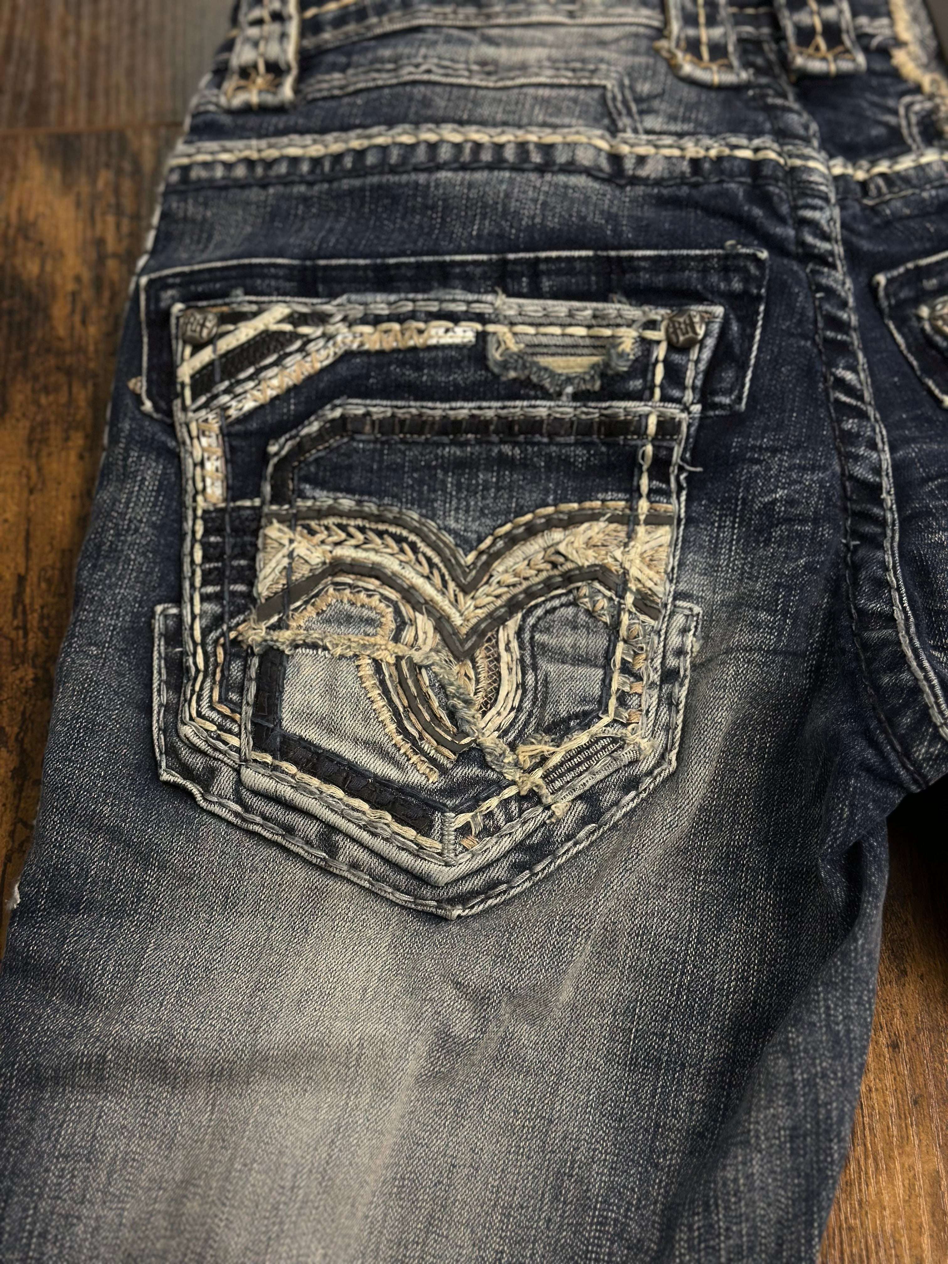 ROCK IN LA MENS PANTS BLUE R-358 Laherradurawwnc.com