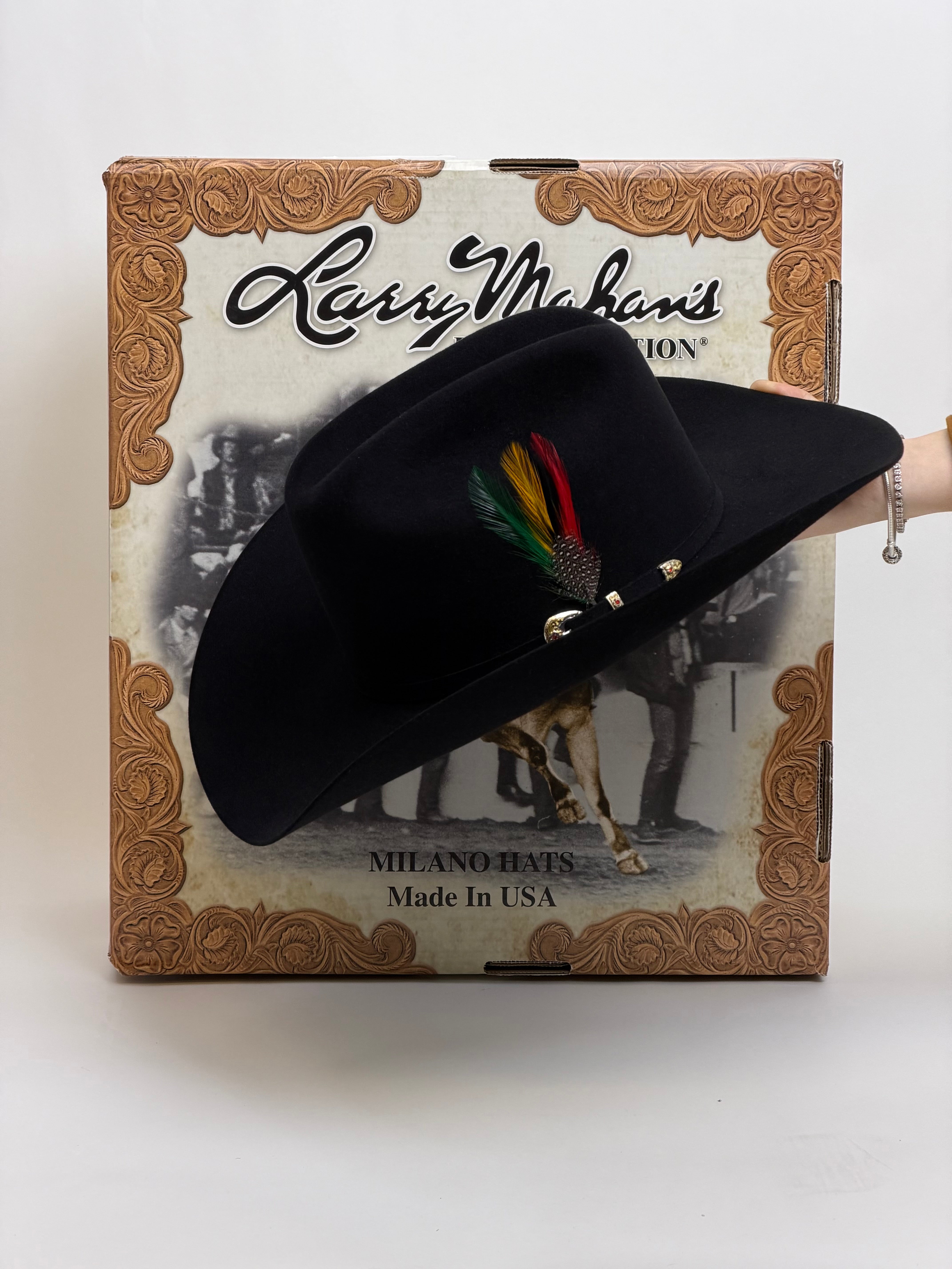 LARRY MAHAN´S 6X GORRAS COYBOY NEGRAS REALES