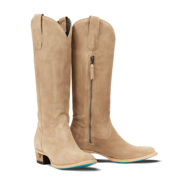LANE WOMEN PLAIN JANE BOTA REDONDA DE GAMUZA COLOR LATTE LB0546K