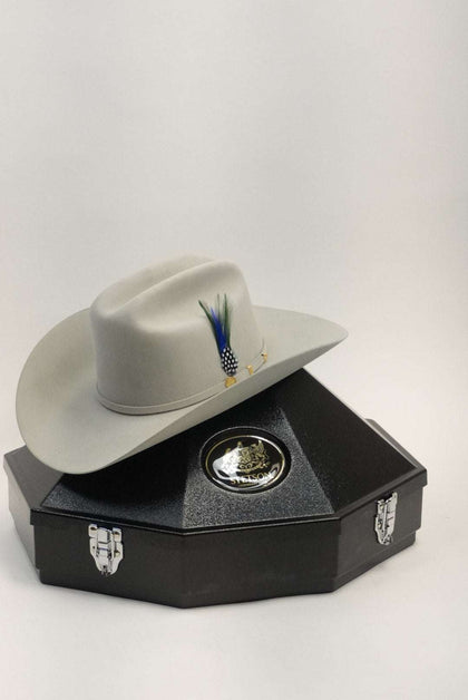STETSON EL PRESIDENTE 100X MIST GREY COPA CHICA