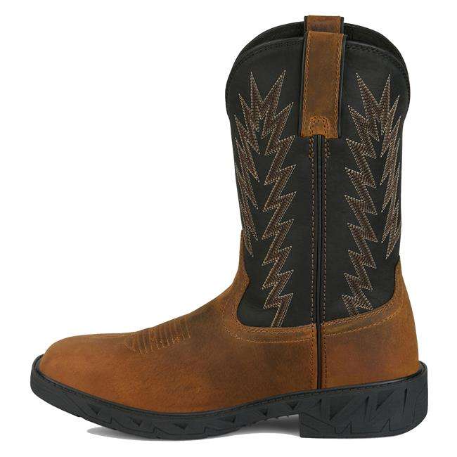 JUSTIN MENS WORK BOOT TASKMAKER BROWN WATER BUFFALO #PD4072 Laherradurawwnc.com