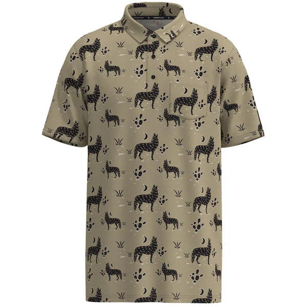HOOEY YOUTH BOYS HOT-SHOT SIMPLY TAUPE/ HABITAT HOWL POLO HP032TNPR-Y