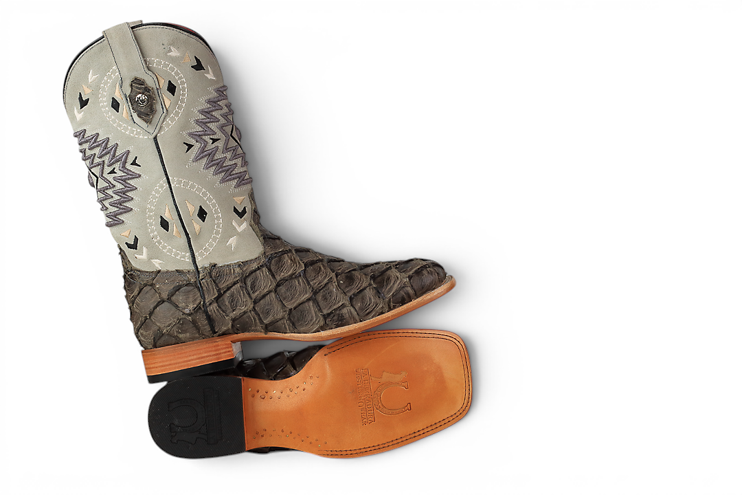 LA HERRADURA LH005 MEN’S BOOTS EXOTIC-RANCHERA FISH MOREL SHINE SQ TOEE