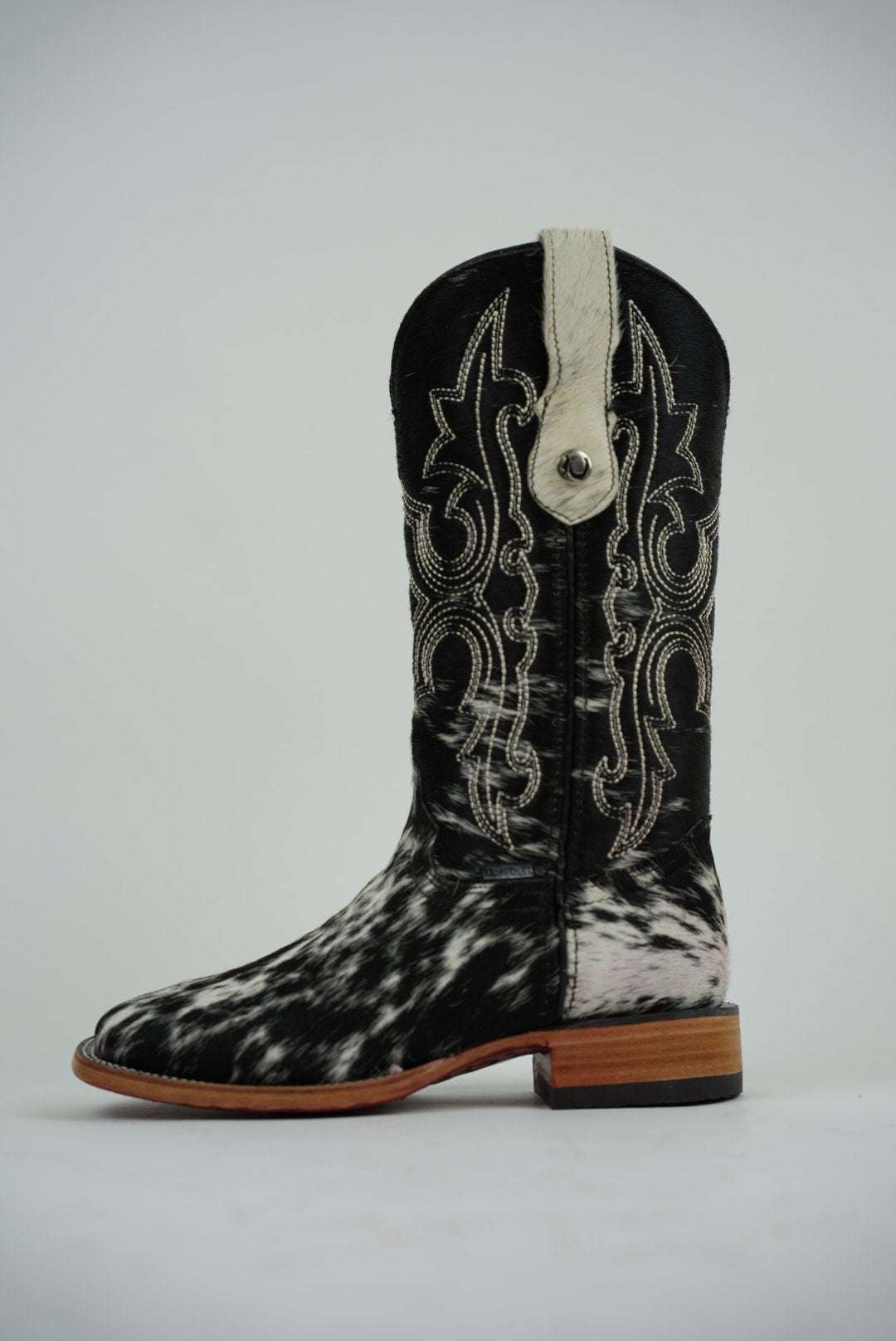 LA HERRADURA WOMEN KATHERINE HD COWHIDE BLANCO NEGRO R/B SQ TOE Laherradurawwnc.com