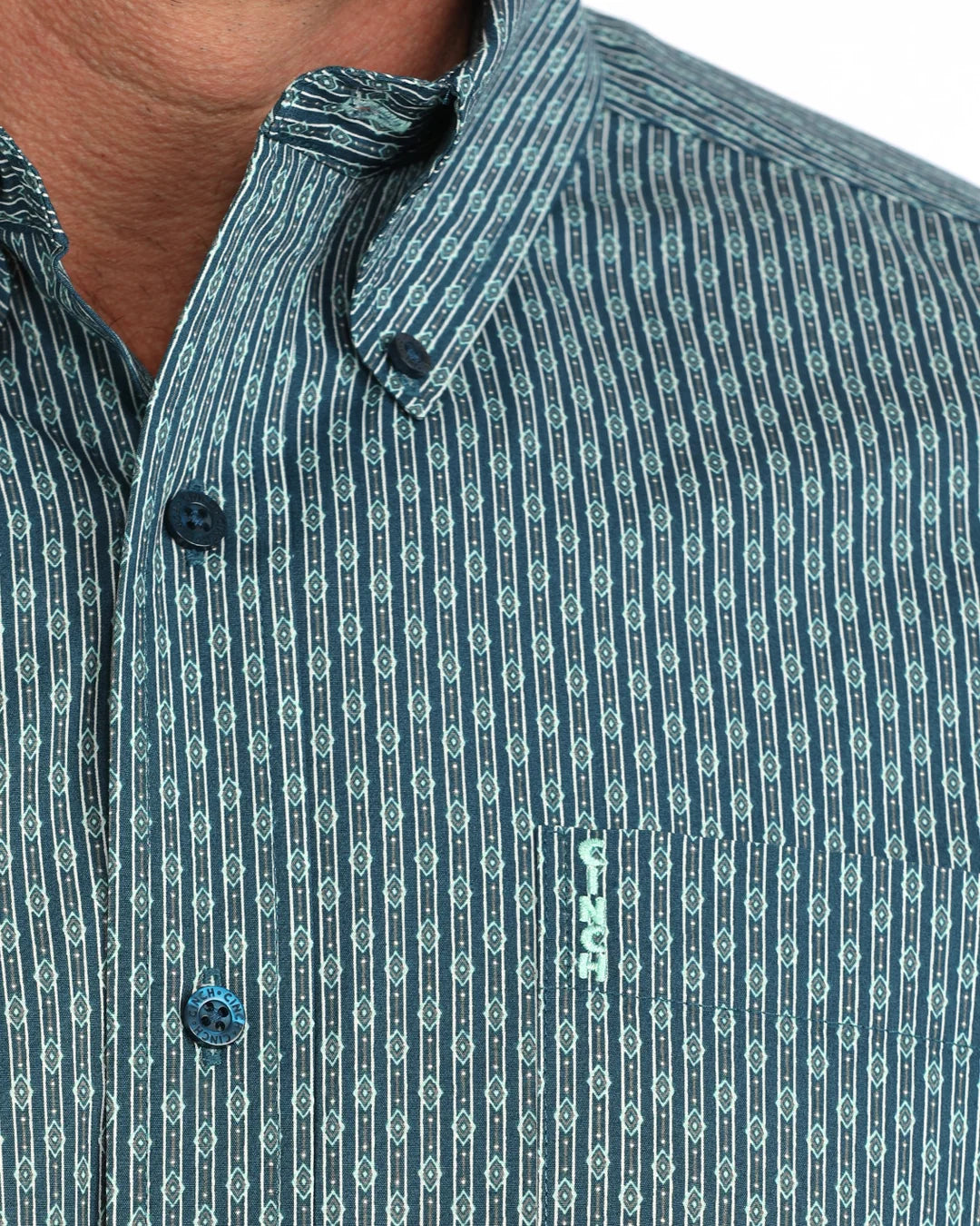 CINCH MENS MODERN FIT SLIGHTLY NARROWED BODY SAME LONG SLEEVE -MTW1347168 BLU