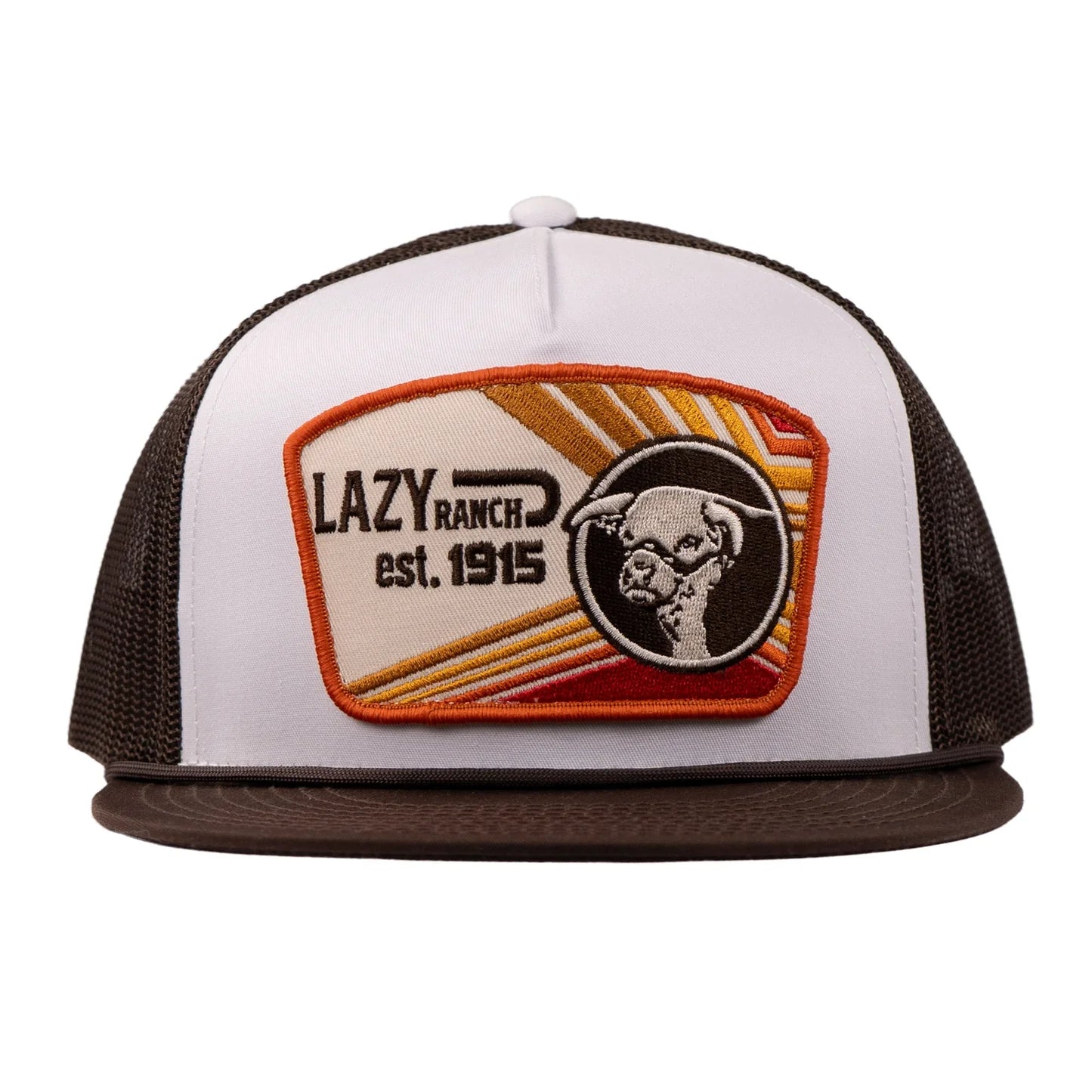 LAZY J CAPS WHITE & BROWN DAYBREAK