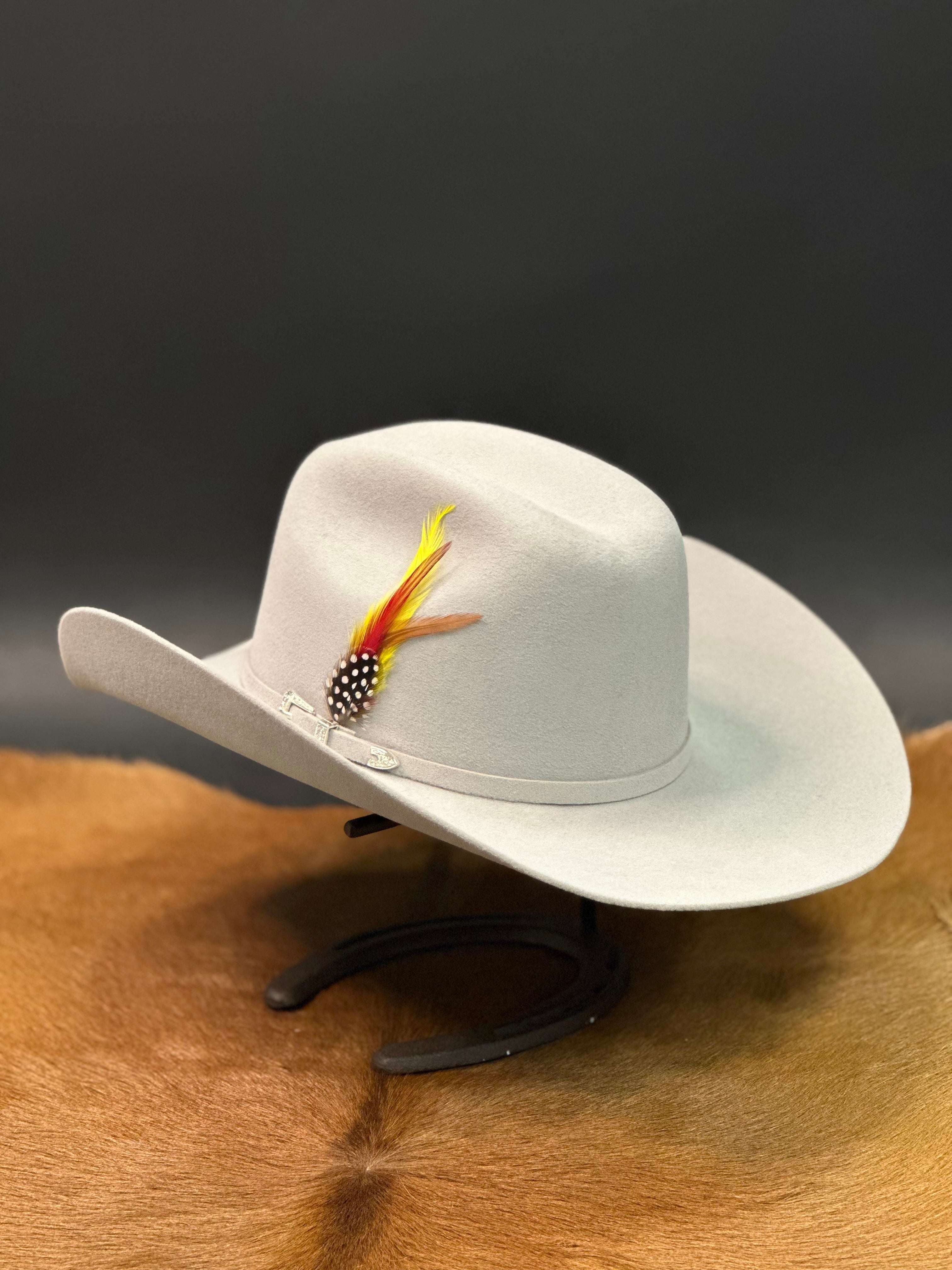 POTRERO SILVER GREY FELT HAT 30X GARAÑON MALBORO Laherradurawwnc.com