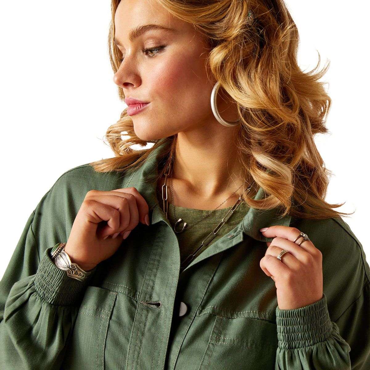 ARIAT WOMEN EDGERTON DUCK GREEN JKT 10048624 Laherradurawwnc.com