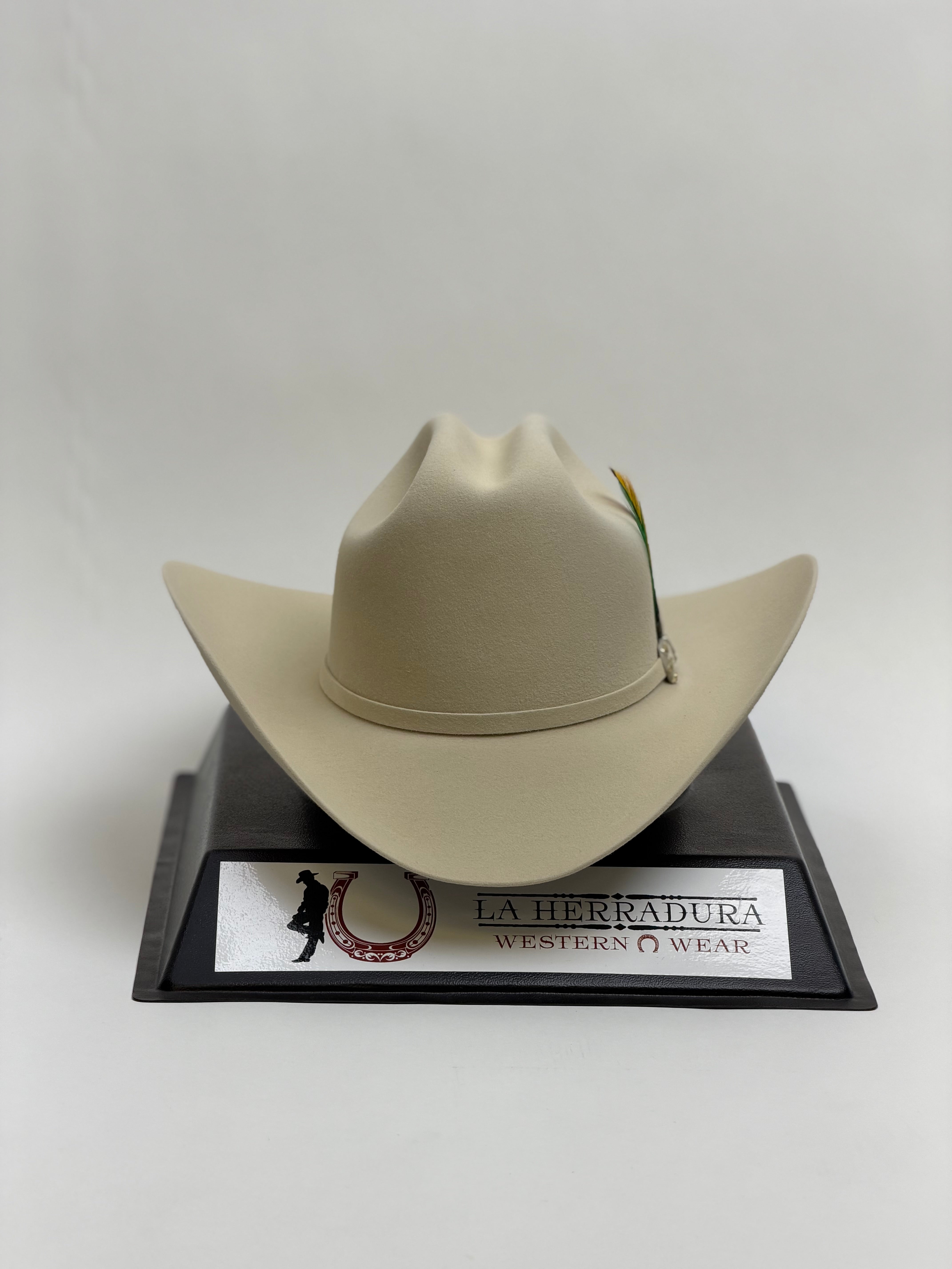 LARRY MAHAN´S 10X JERARCA COWBOY SOMBRERO PLATINO