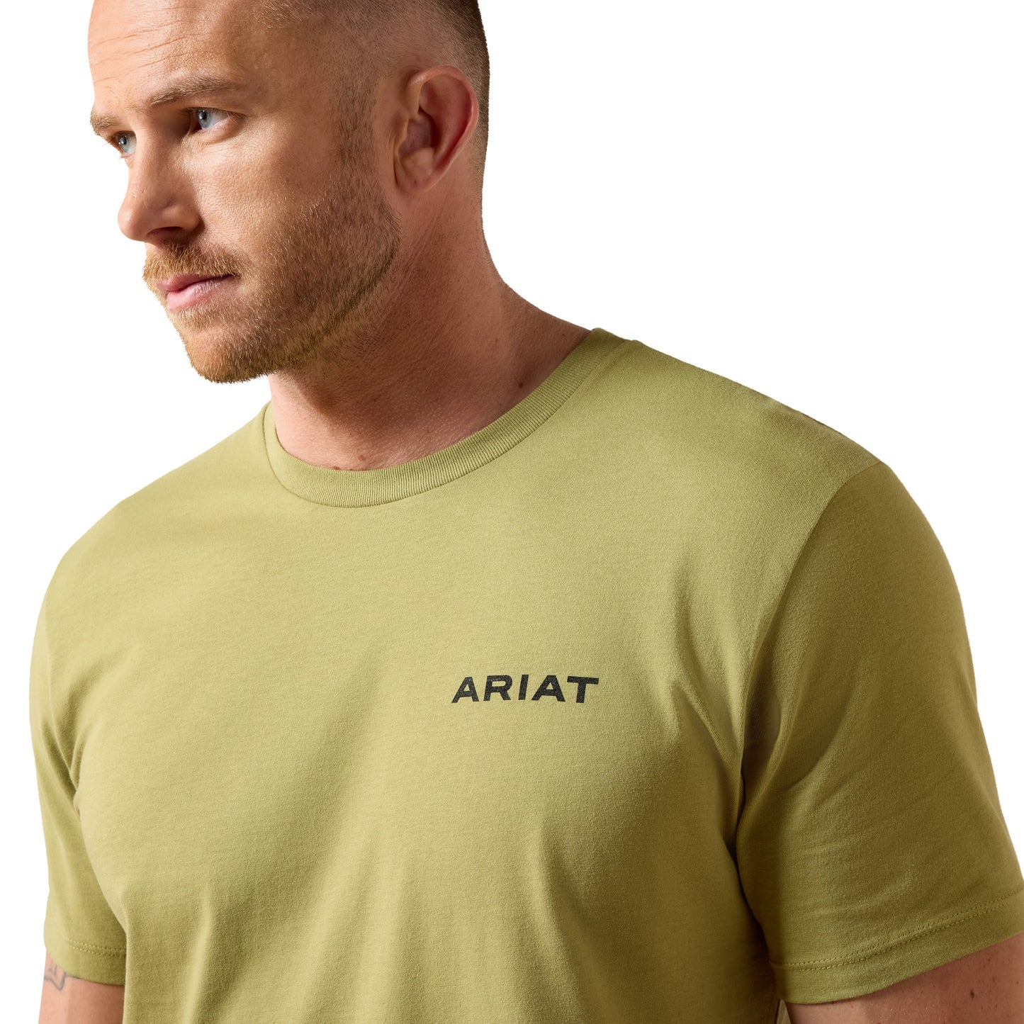 ARIAT MENS GRAZERS SS TSHR TENT GREEN 10079399