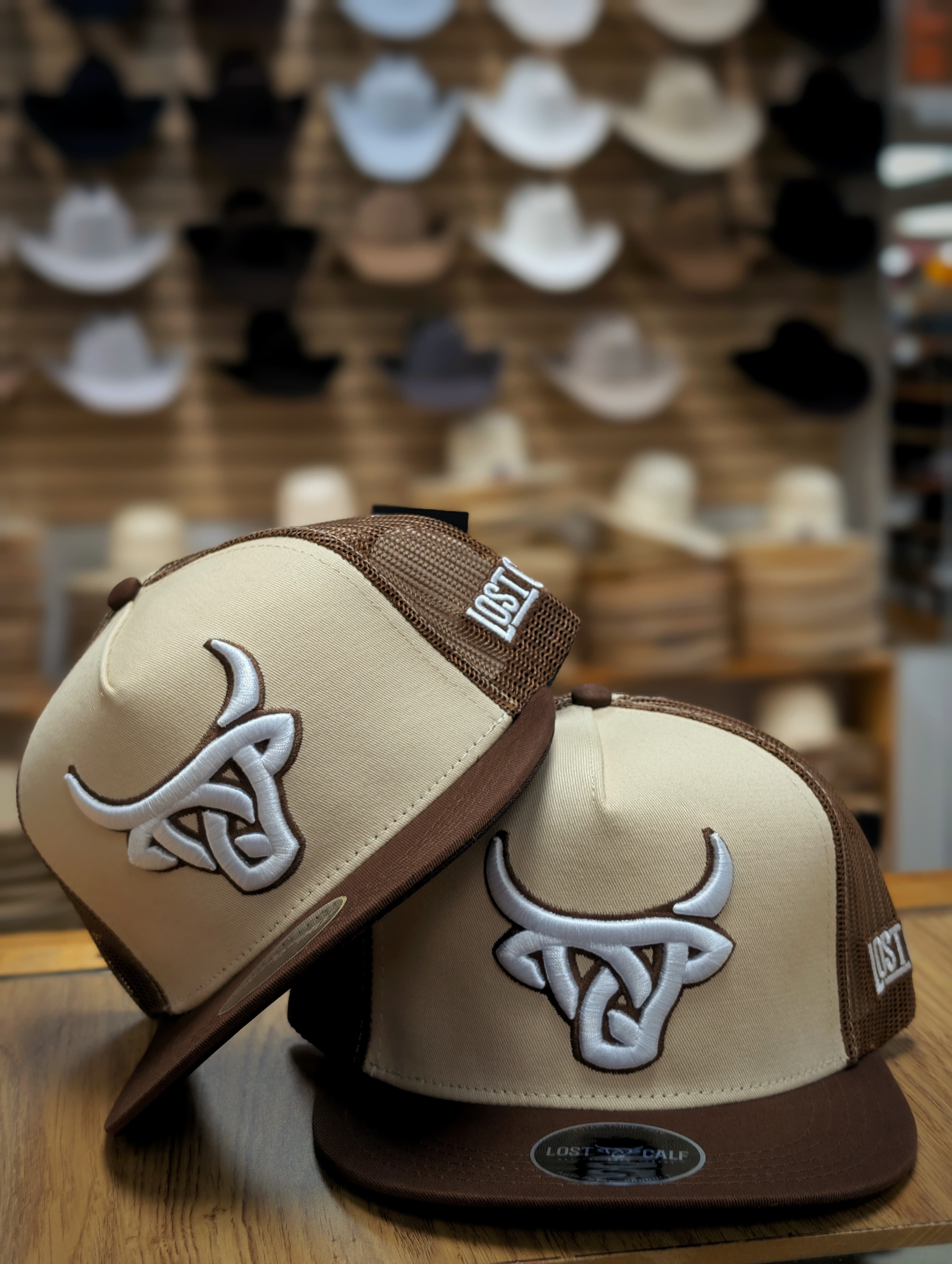 LOST CALF TWO MESH PANEL BROWN
