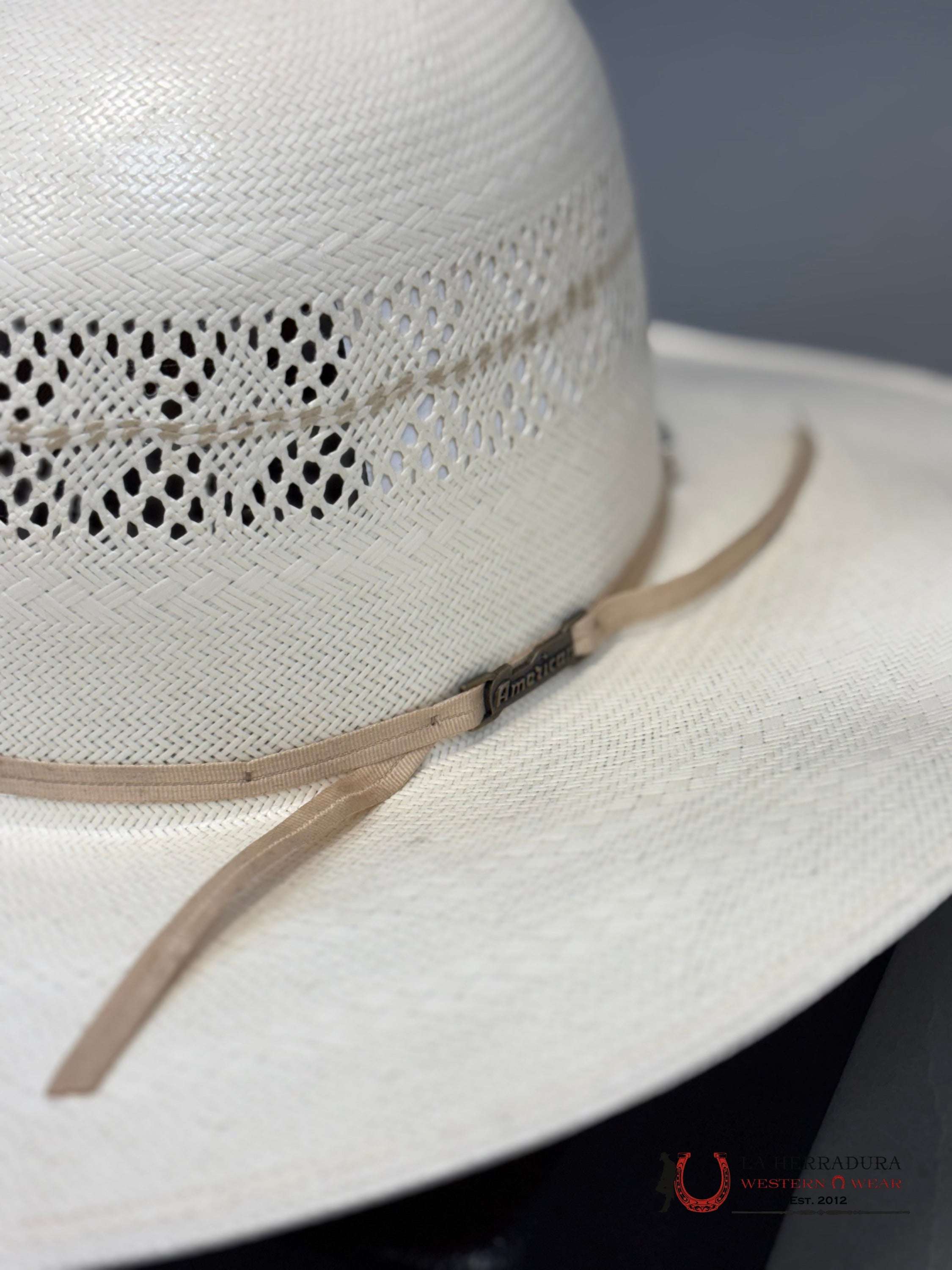 American Hat Open Crown Straw Style 6800 Tejana