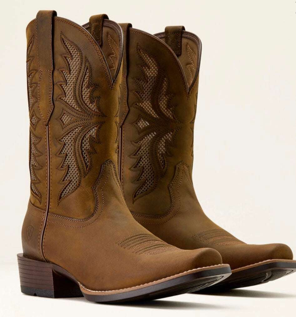 ARIAT MENS BOOT CLEARWATER VentTEK™ DISTRESSED BROWN NARROW CUTTER 10074234 Laherradurawwnc.com