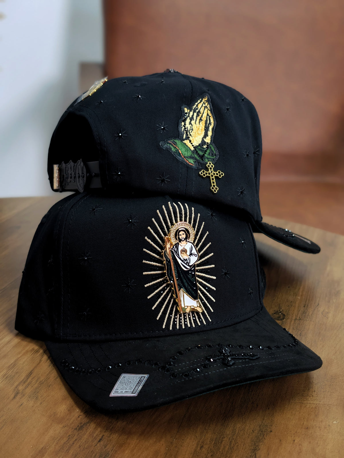 BIGG BOSS HATS COLLECTION SAN JUDAS CRISTAL BLACK