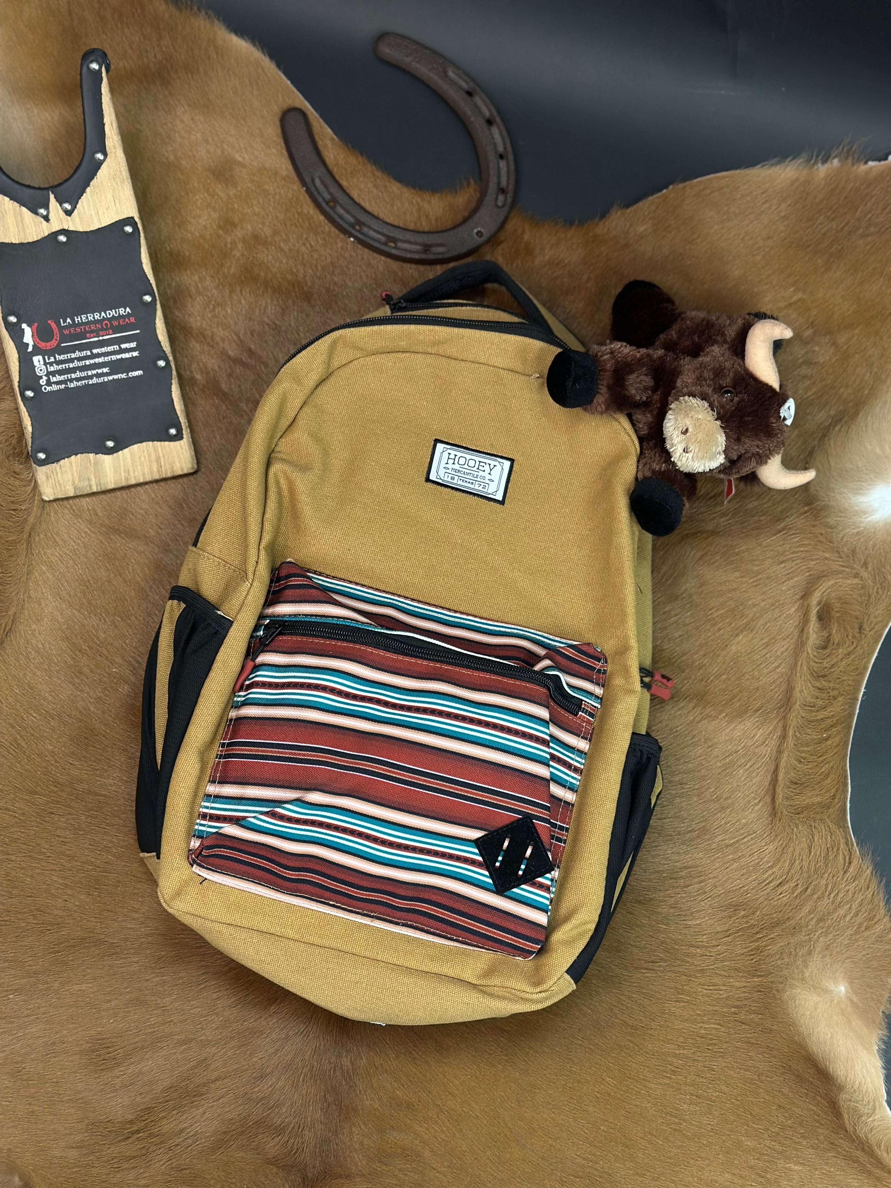 HOOEY TAN SCHOOL BOOKBAG -BP051TNSP Laherradurawwnc.com