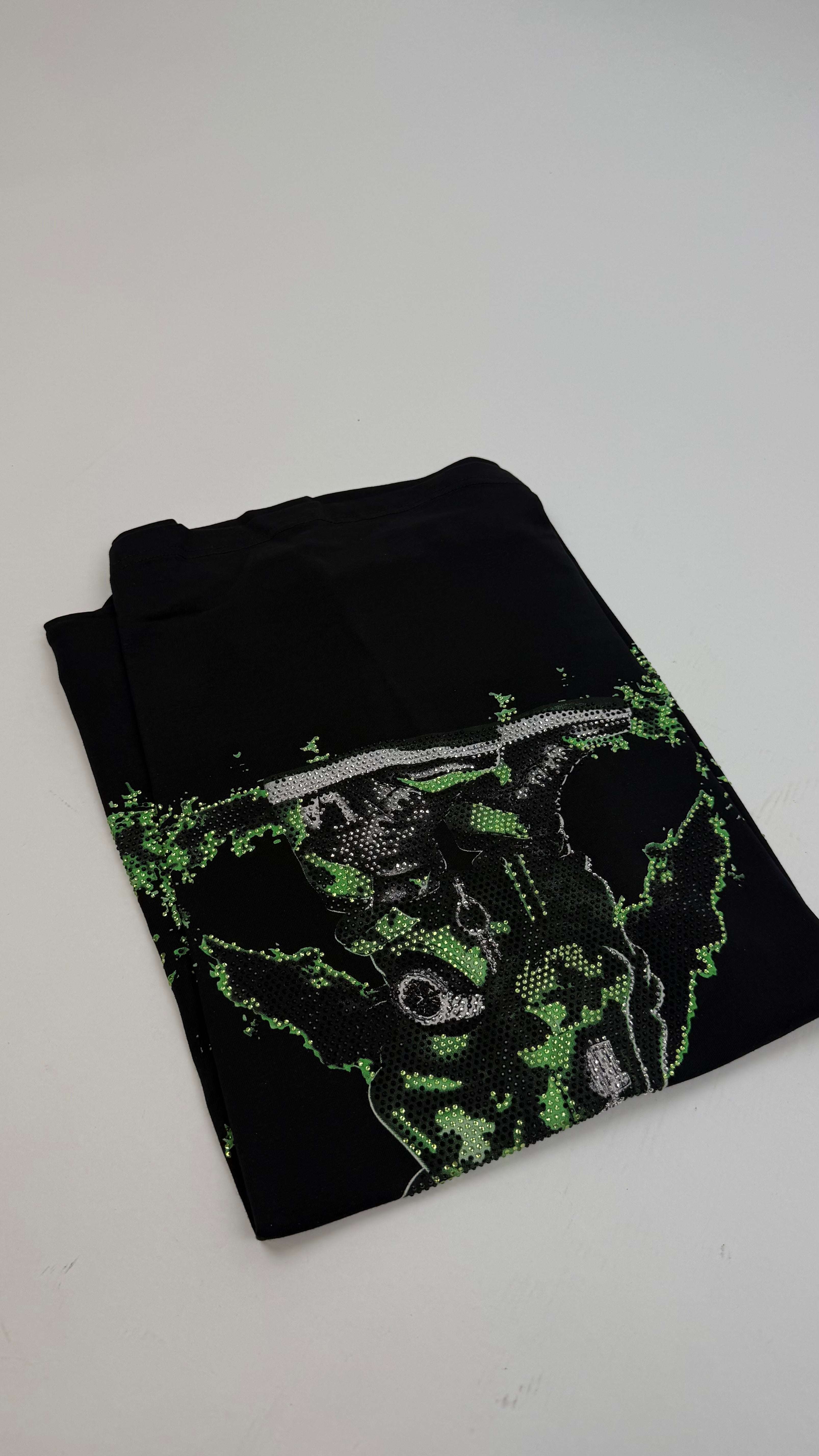 LAVERITA BLACK T-SHIRT GREEN DUCK LA-LAV94771 Laherradurawwnc.com