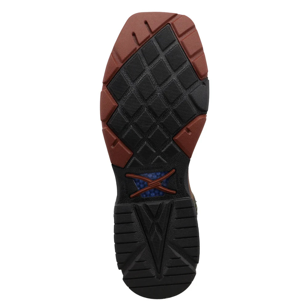 TWISTED X MENS WORK BOOTS LION & DARK OLIVE MXBNW11