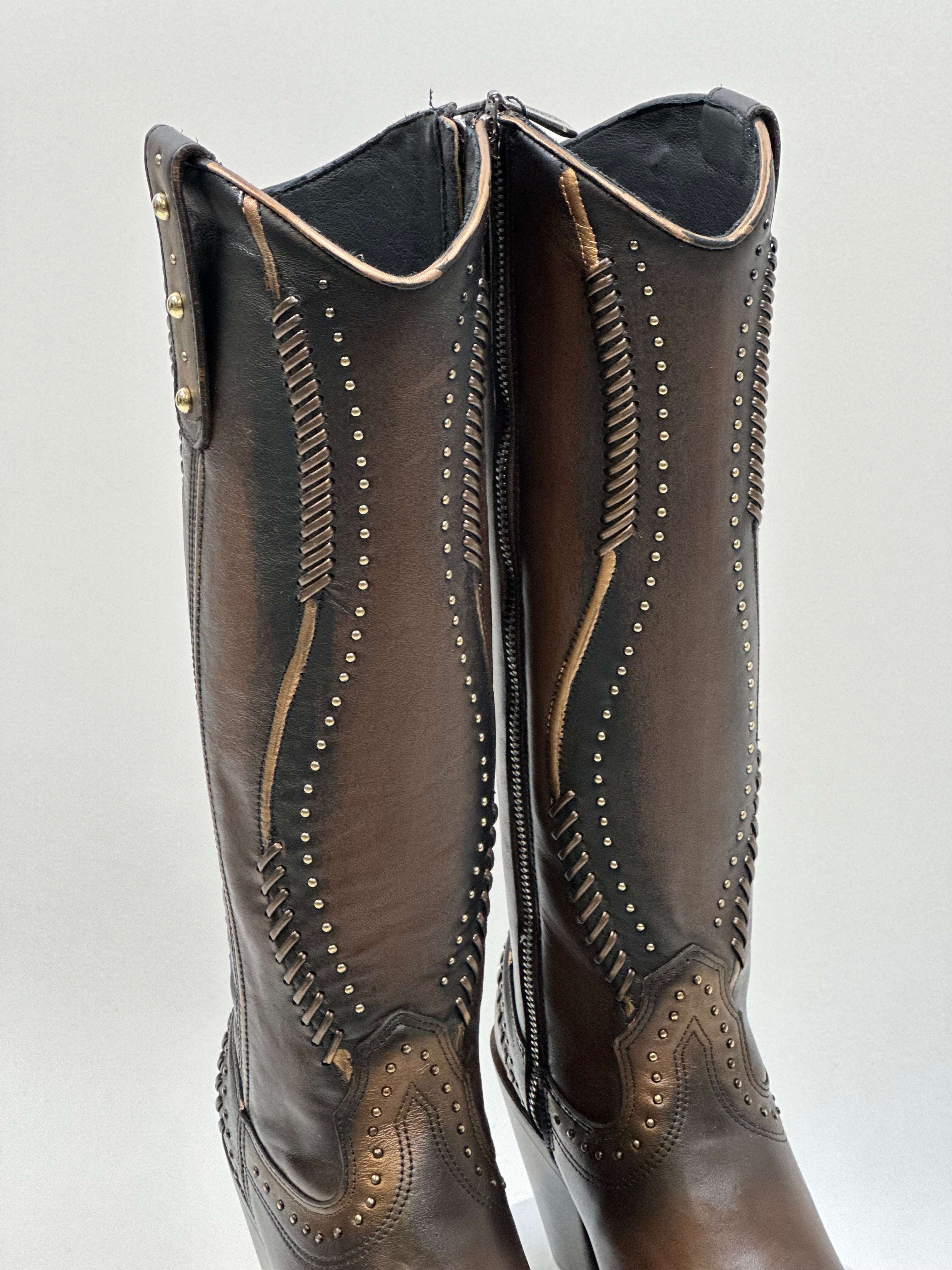 WOMEN’S CUADRA TALL BOOT RES VINTAGE CAMALEON BROWN SUAVE CC260 Laherradurawwnc.com