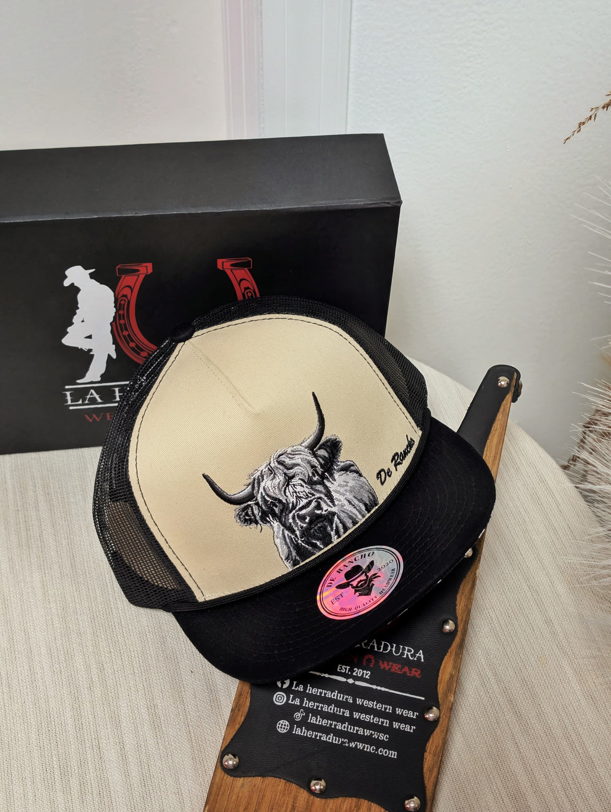 DE RANCHO HATS SNAPBACK BLACK/TAN ,6