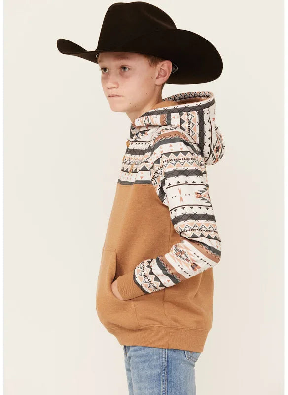 Hooey Youth Boys Brown Hoody HH1194CRBR