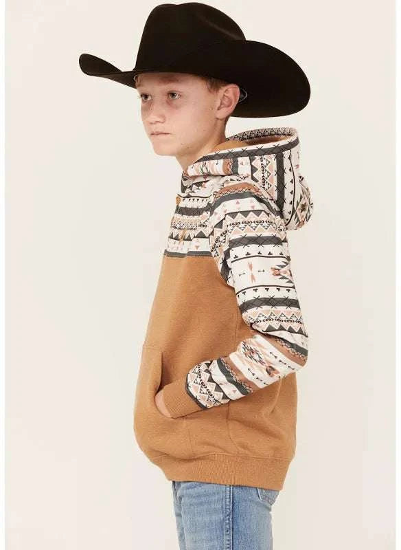 Hooey Youth Boys Brown Hoody HH1194CRBR Laherradurawwnc.com