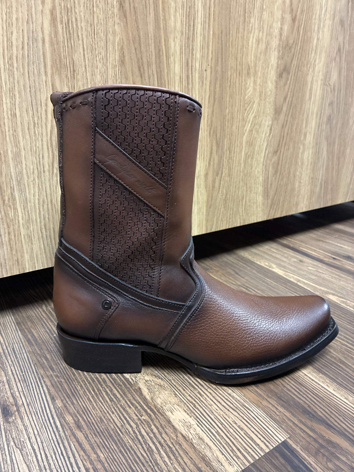 HONEY LASER & ZIPPER NARROW SQUARE TOE CU851