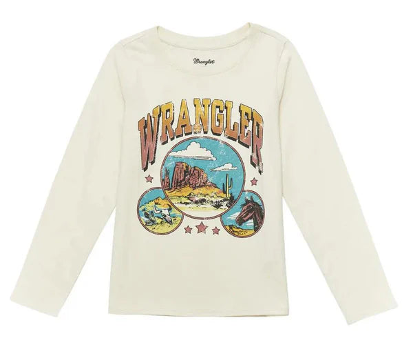 WRANGLER SHIRT LONG SLEEVE GIRL BEIGE 112353028