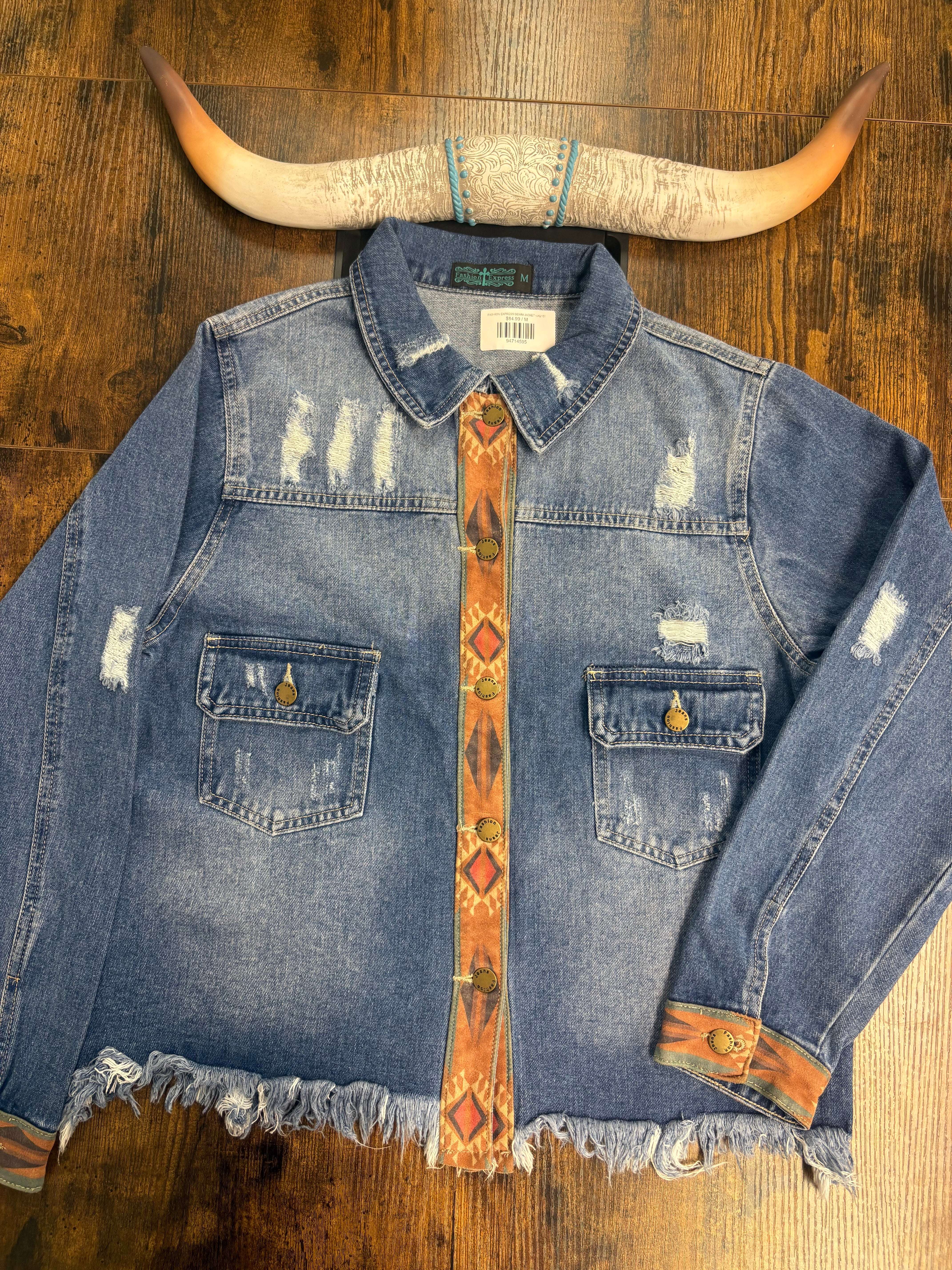 FASHION EXPRESS DENIM JACKET -JK2101 Laherradurawwnc.com
