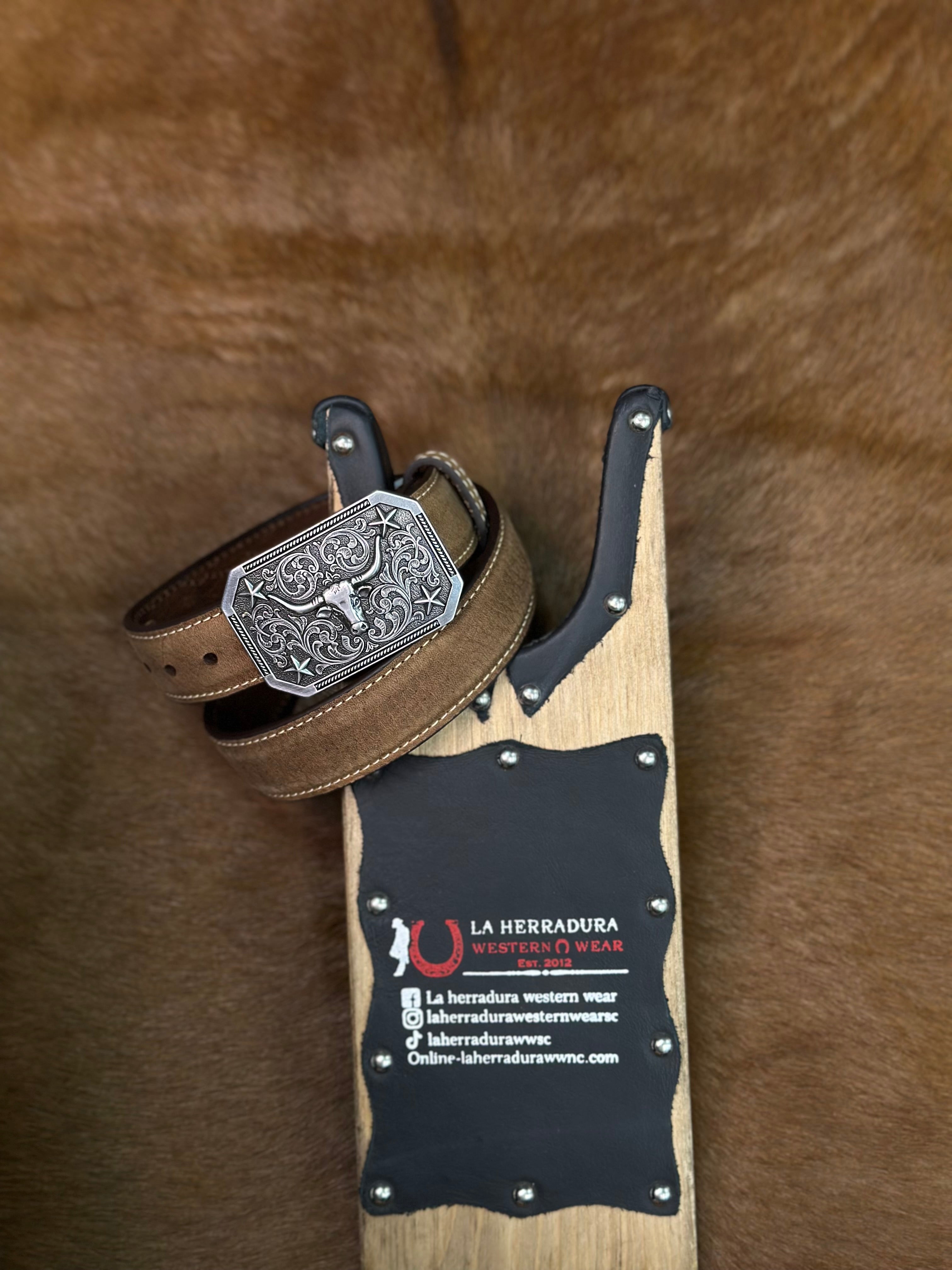 BROWN UNISEX KIDS BELTS 3D-D120001202