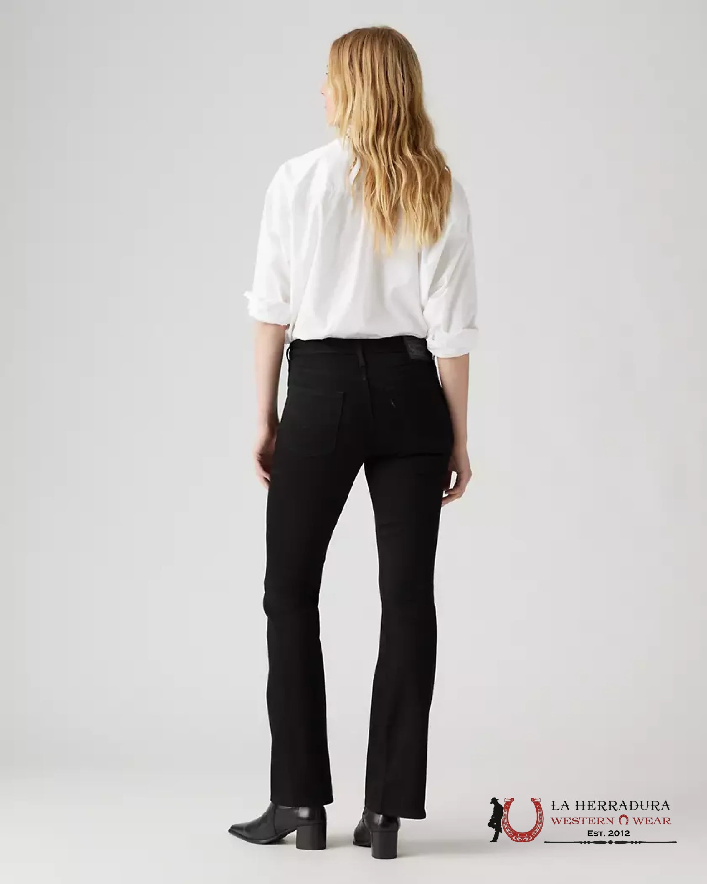 725 High Rise Bootcut Women’s Jeans - Soft Black - 0063 LEVIS JEANS