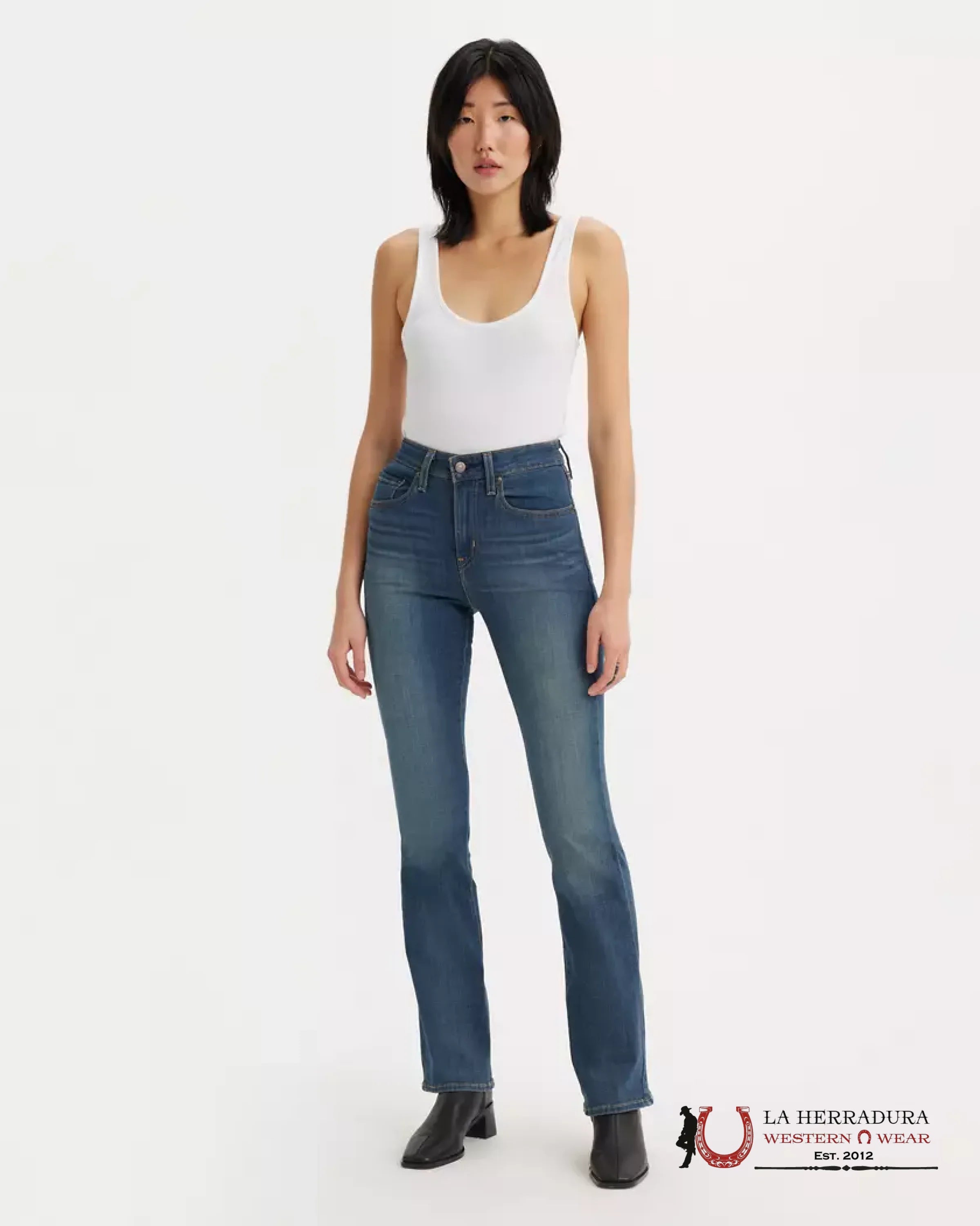 725 High Rise Bootcut Women’s Jeans Tore It Up - Dark Wash 0121 LEVIS JEANS