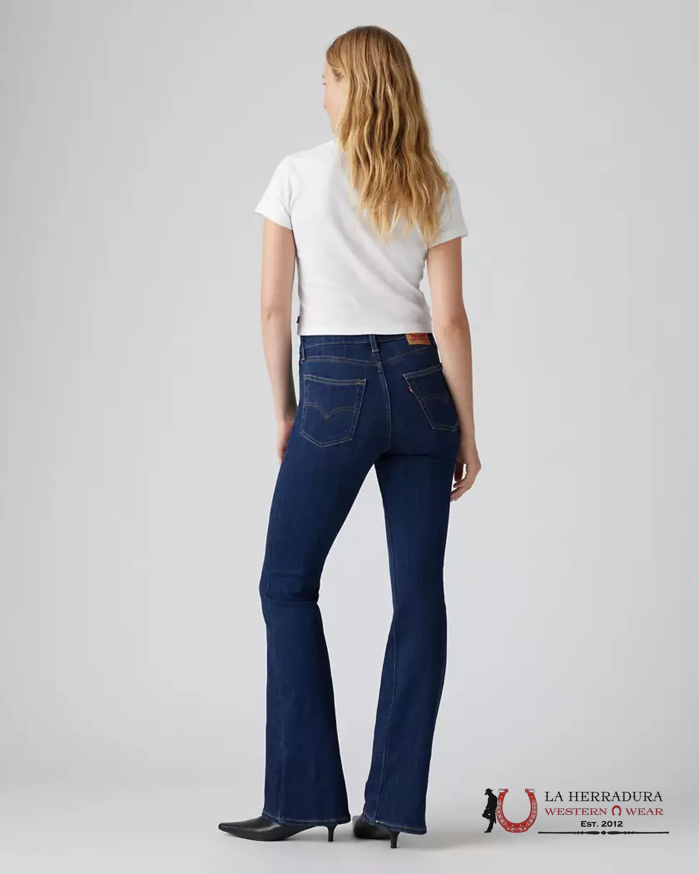 726 High Rise Flare Women’s Jeans - Health is Wealth - Dark Wash - 0005 LEVIS JEANS