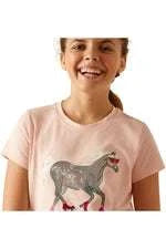 ARIAT KIDS TSHIRT -GIRLS ROSE SHIELD 10048554 Laherradurawwnc.com