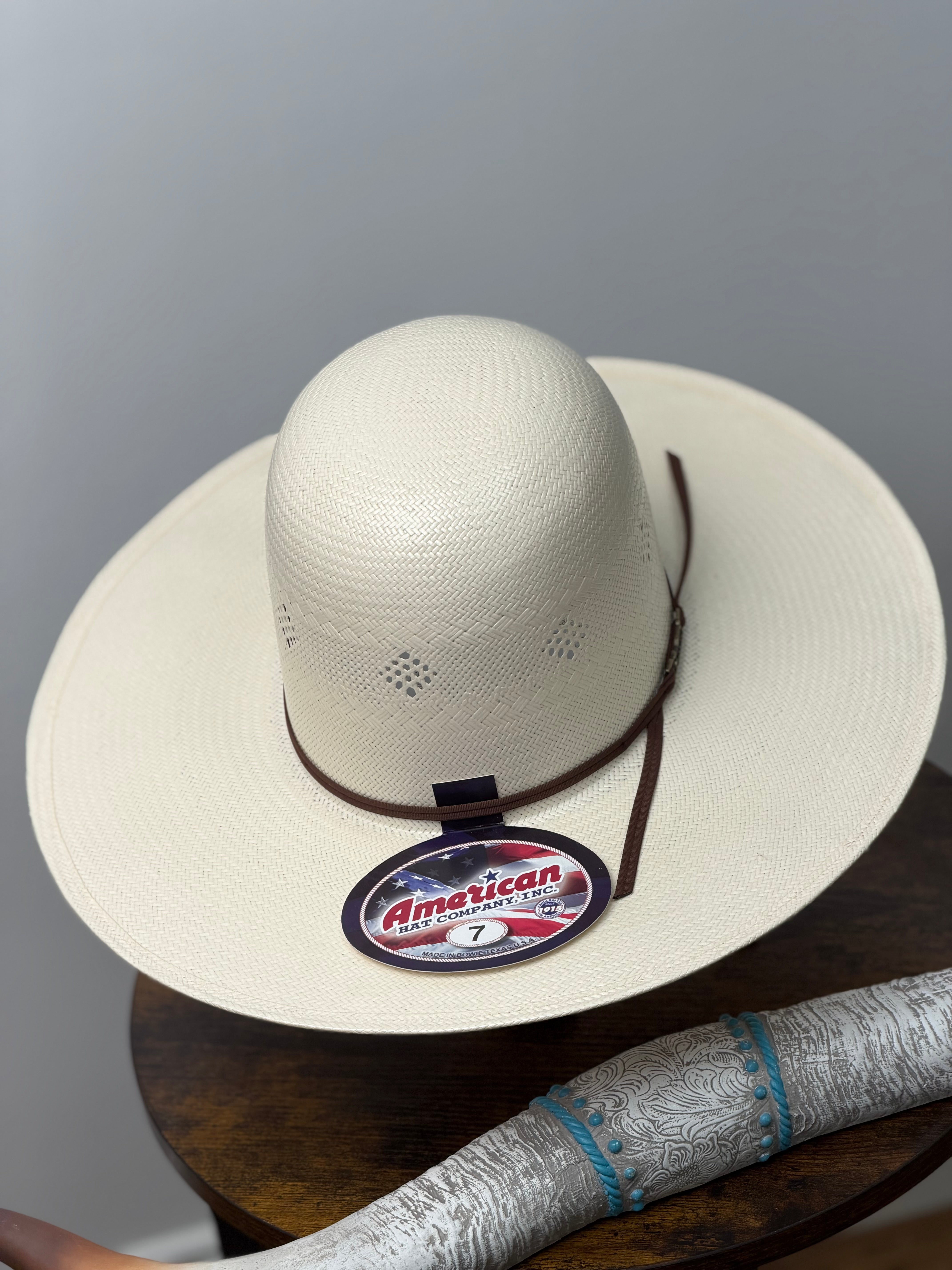 7200 AMERICAN HAT OPEN CROWN STRAW HAT STYLE